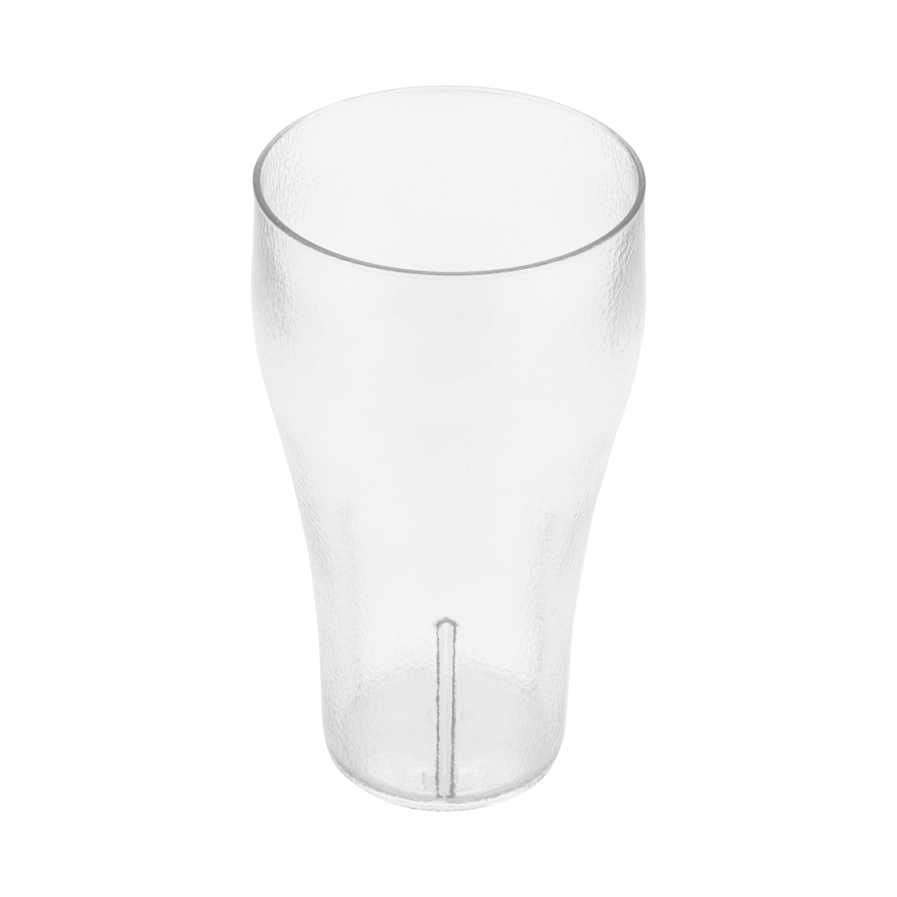 G.E.T. 7720-1-CL Textured 20oz. Round Clear SAN Plastic Bell Tumbler