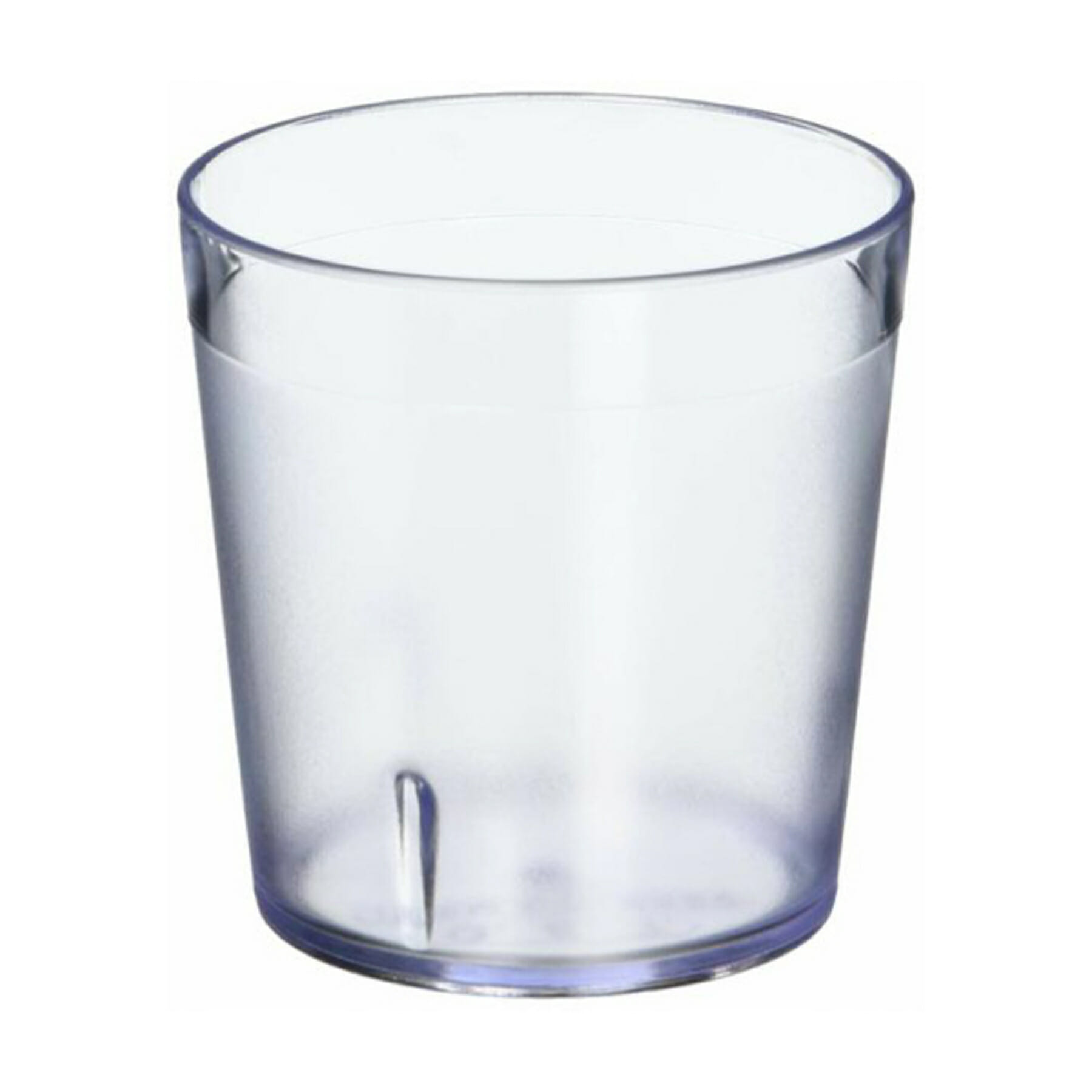 G.E.T. 6699-C Textured 9oz. Round Clear SAN Plastic Tumbler