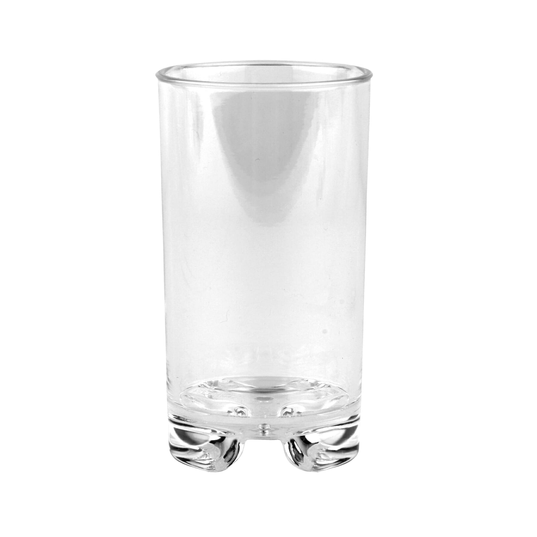 G.E.T. SW-1443-1-CL Roc N' Roll™ 5oz. Round Clear SAN Plastic Juice Glass