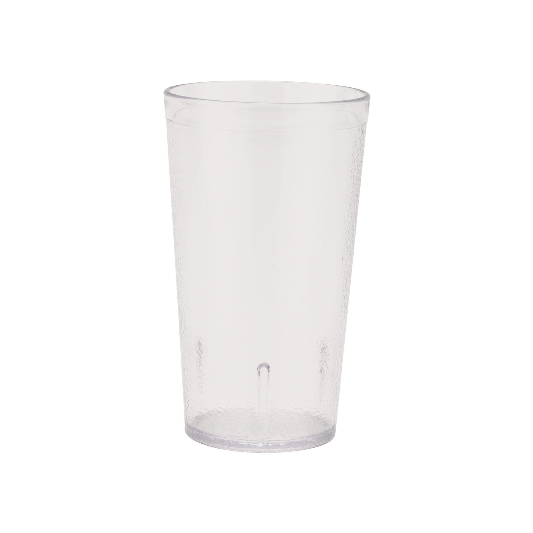 G.E.T. 6612-1-CL Textured 12oz. Round Clear SAN Plastic Tumbler