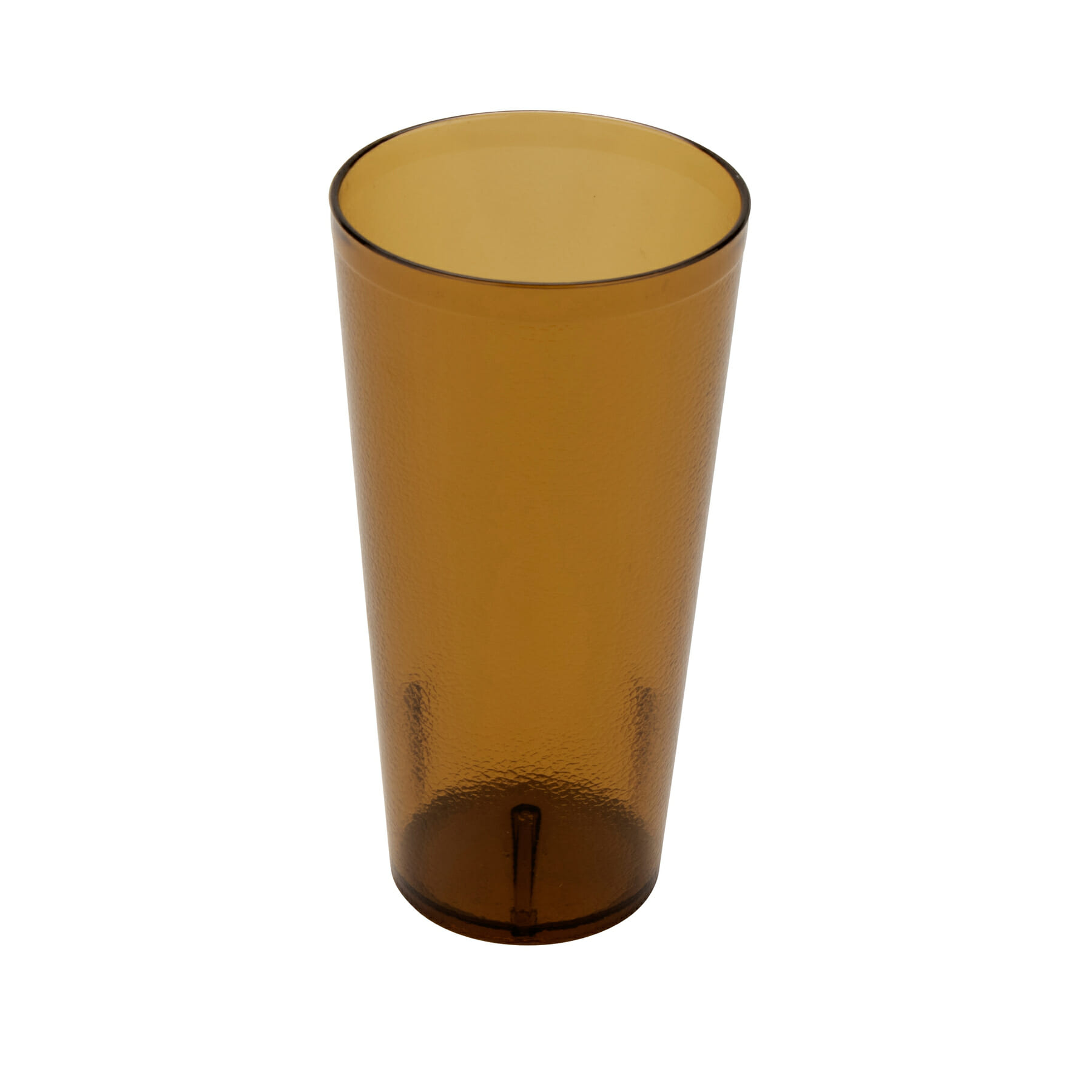 G.E.T. 6632-1-A Textured 32oz. Round Amber SAN Plastic Tumbler