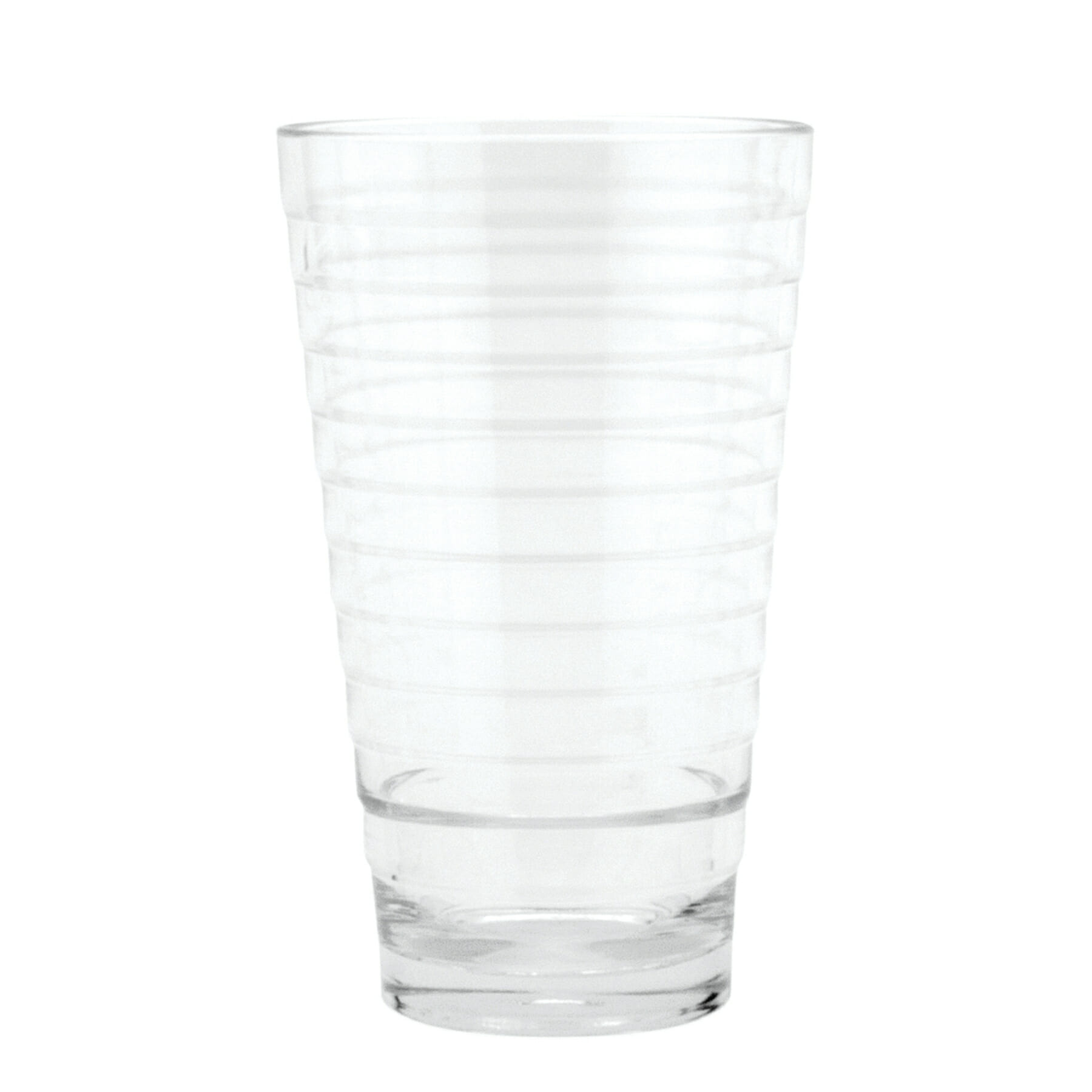 G.E.T. SW-1714-CL Cirq™ 10oz. Round Clear SAN Plastic Beverage Glass