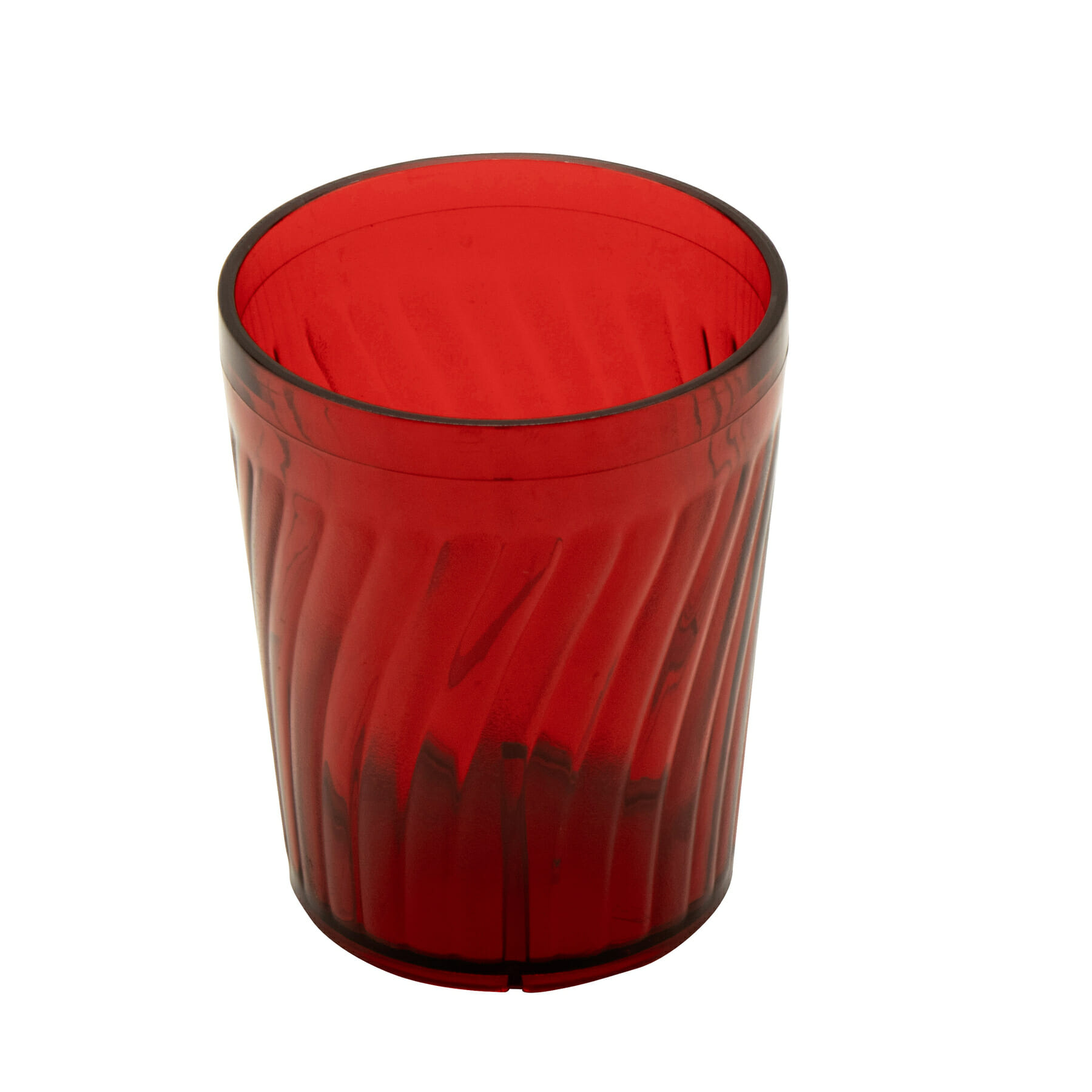 G.E.T. 2206-1-R Tahiti™ 6oz. Round Red SAN Plastic Juice Tumbler