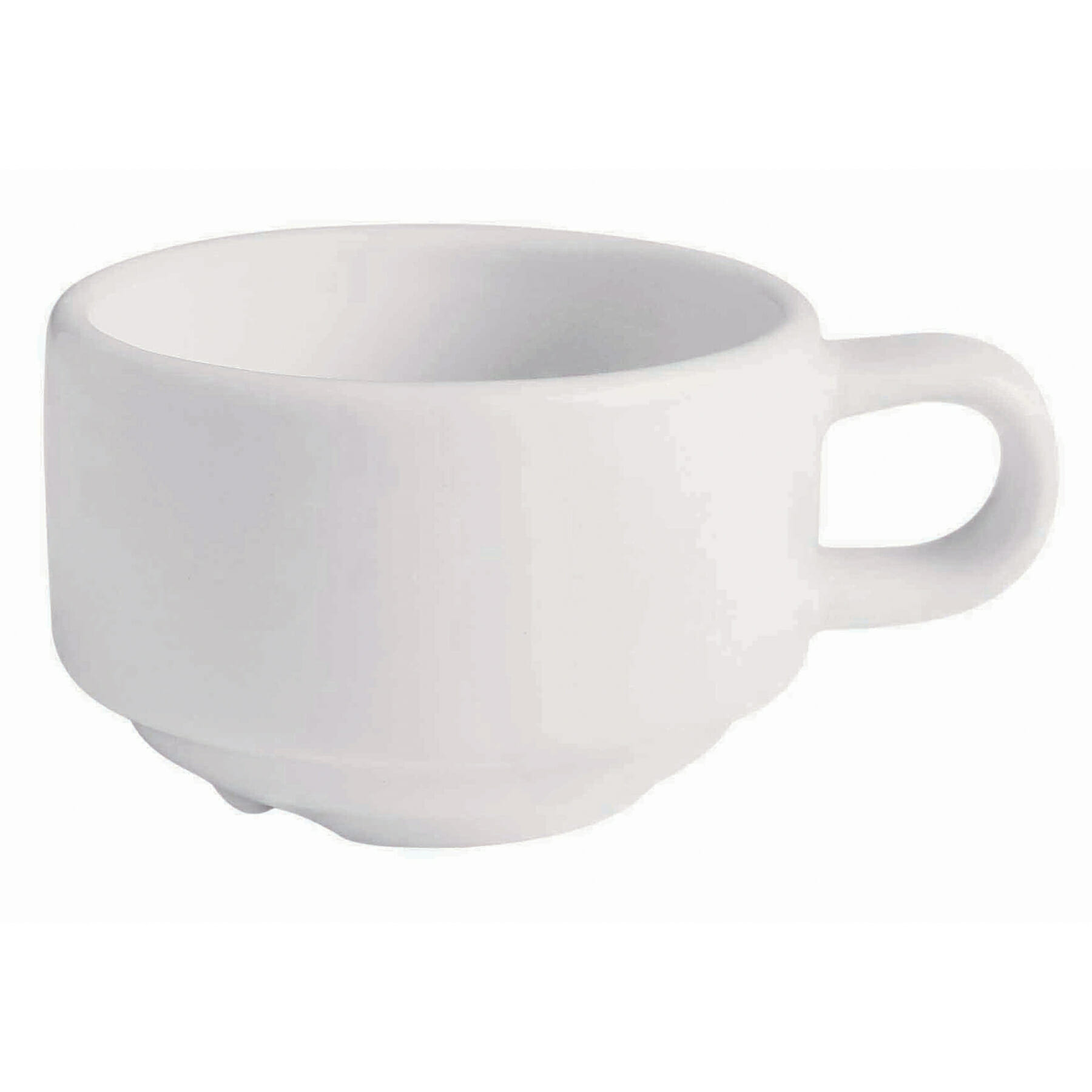 G.E.T. Enterprises PA1101904024 Corona Actualite 2.9oz. Bright White Porcelain Espresso Cup