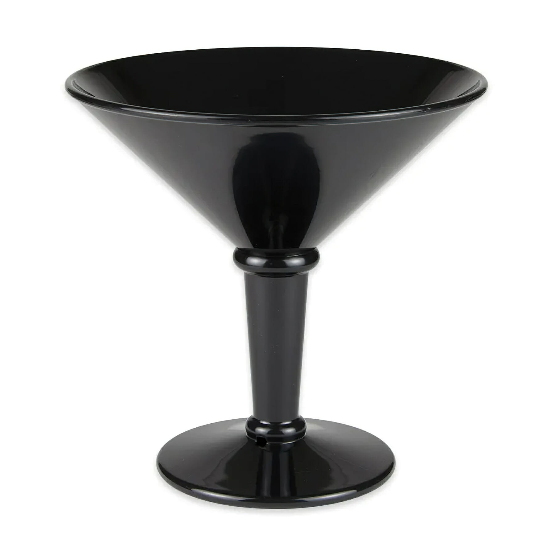 G.E.T. SW-1419-BK 48oz. Round Black SAN Plastic Super Martini Glass