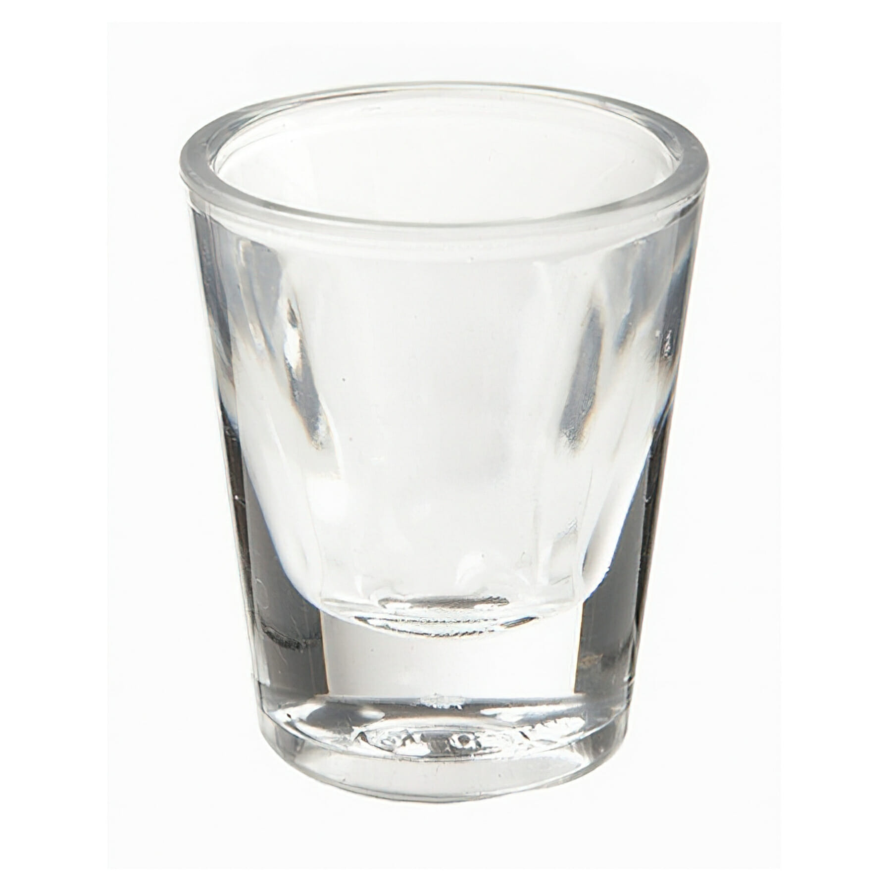 G.E.T. SW-1427-1-CL Roc N' Roll™ 1oz. Round Clear SAN Plastic Shot Glass