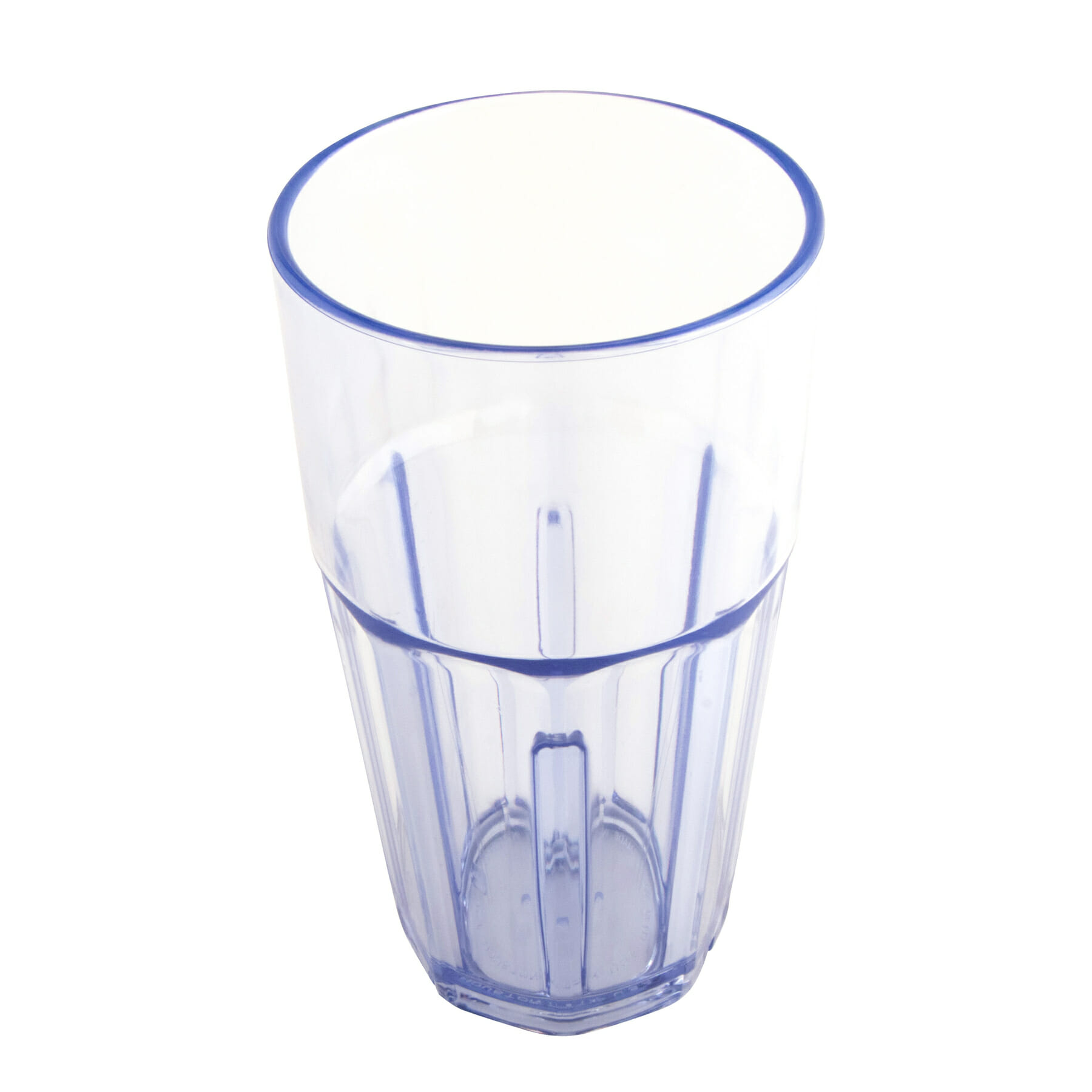 G.E.T. 9916-1-BL Bahama™ 16oz. Round Blue SAN Plastic Cooler Tumbler