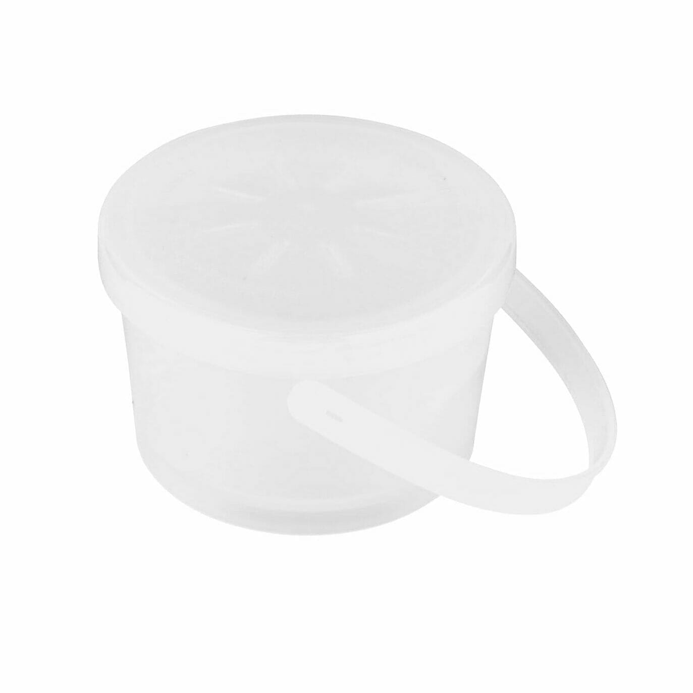 G.E.T. Enterprises EC-07-1-CL 12 oz. Rim-Full, Polypropylene, Clear, Soup Reusable Container with Handle, 4.25" Top Dia., 2.75" Tall Reusable Takeout Container