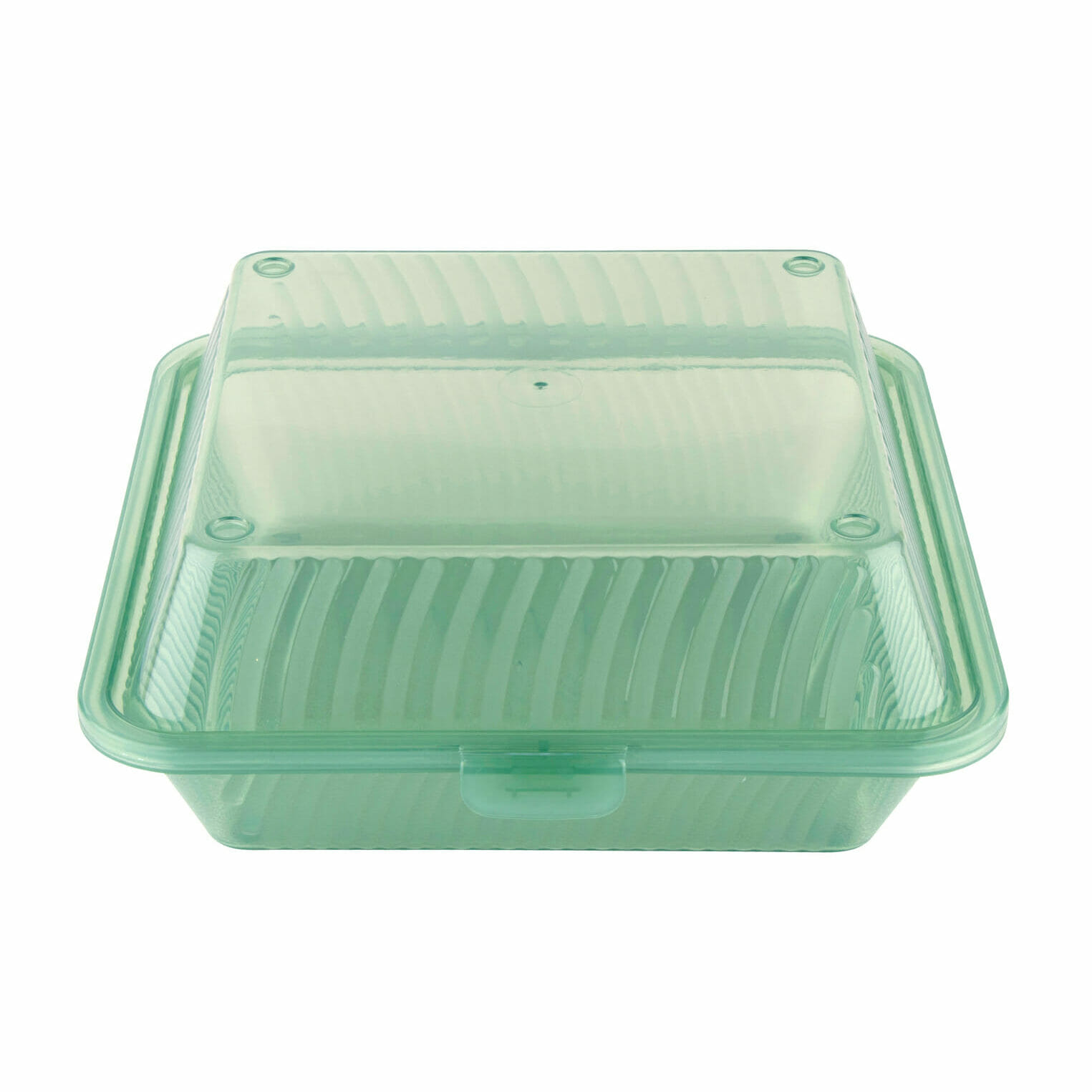 G.E.T. Enterprises EC-10-1-JA Single Entree, Polypropylene, Jade, Food Reusable Container, 9" L x 9" W x 3.5" H Reusable Takeout Container