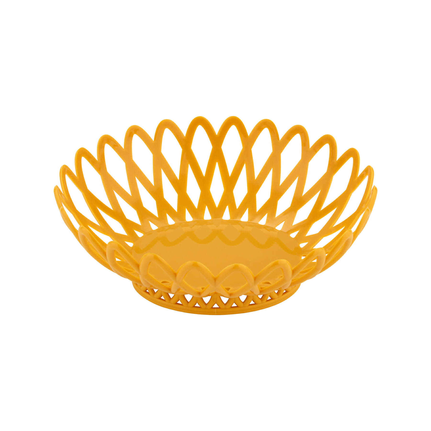 G.E.T. Enterprises OB-940-TY Multi-Tasking Baskets oz. Oval Tropical Yellow Polyethylene Basket