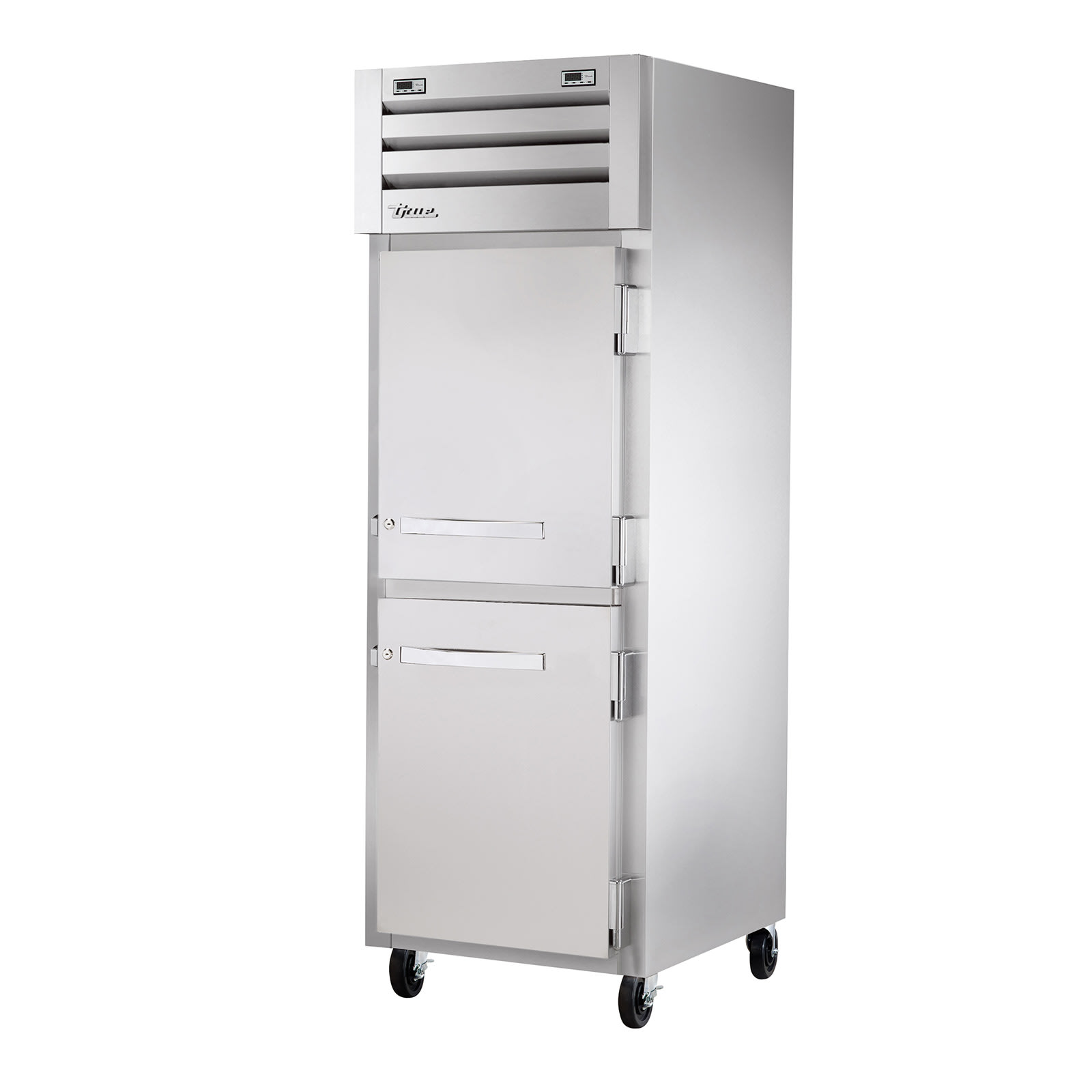 True STA1DT-2HS 27 1/2 " Dual Temperature Reach-In Refrigerator/Freezer Combo with Two Solid Half Doors