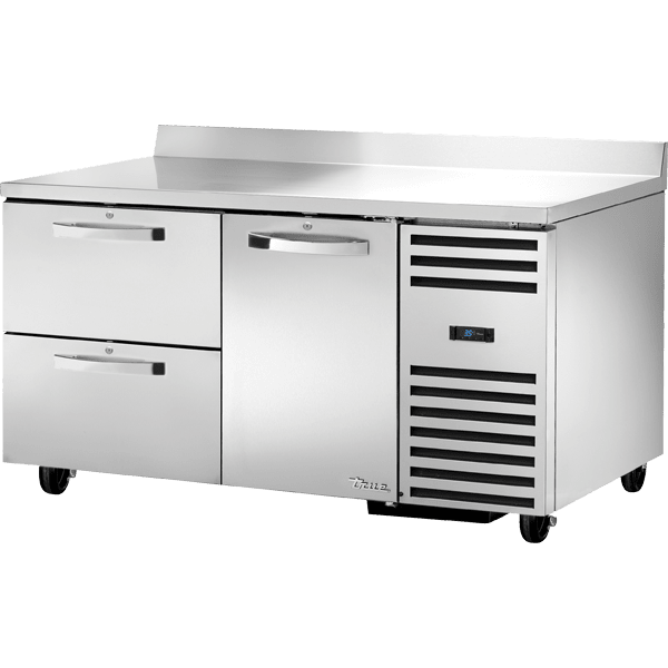 True TWT-60-32D-2-HC~SPEC3 60" Worktop Refrigerator, Silver