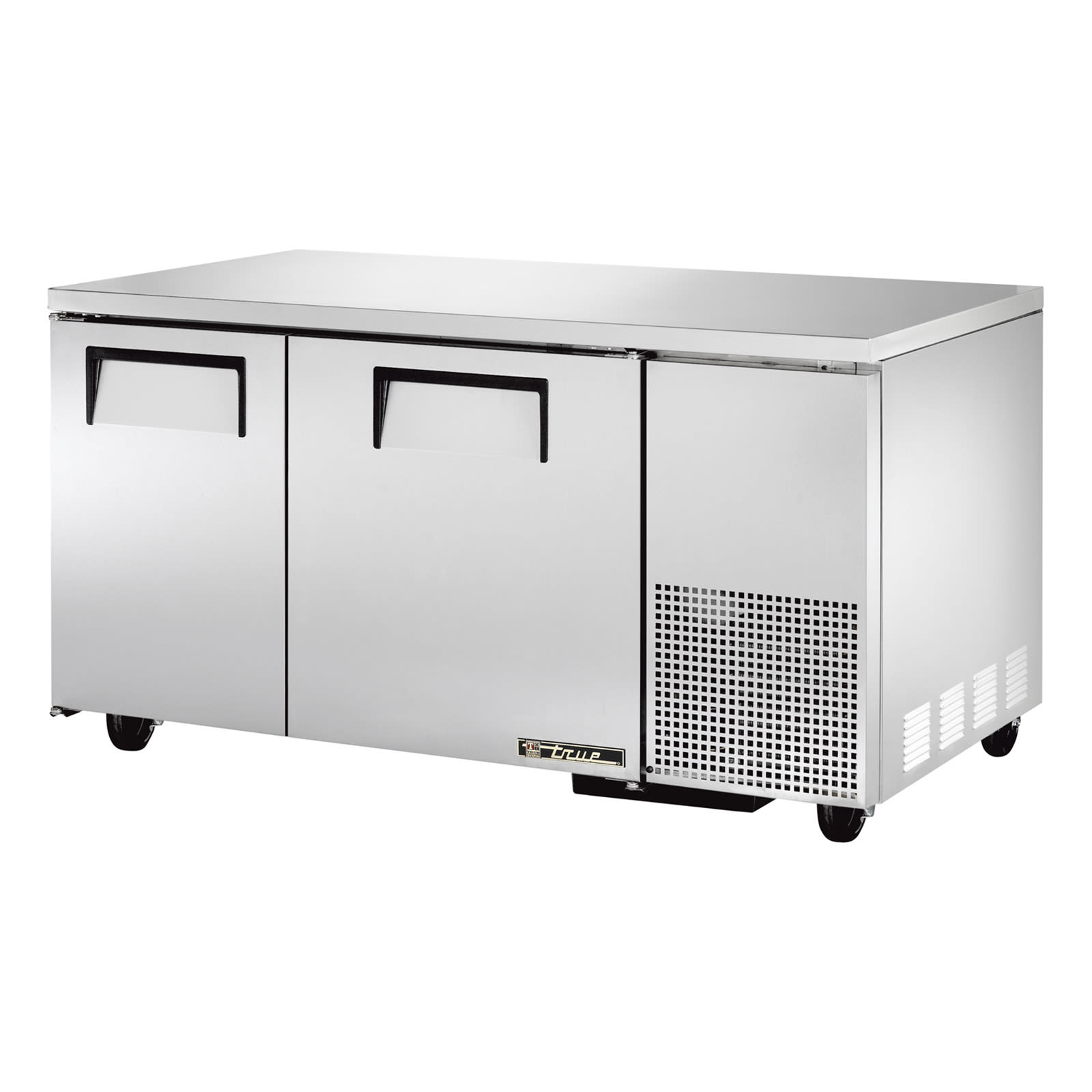 True TUC-60-32-HC 60" Two Solid Door Undercounter Refrigerator
