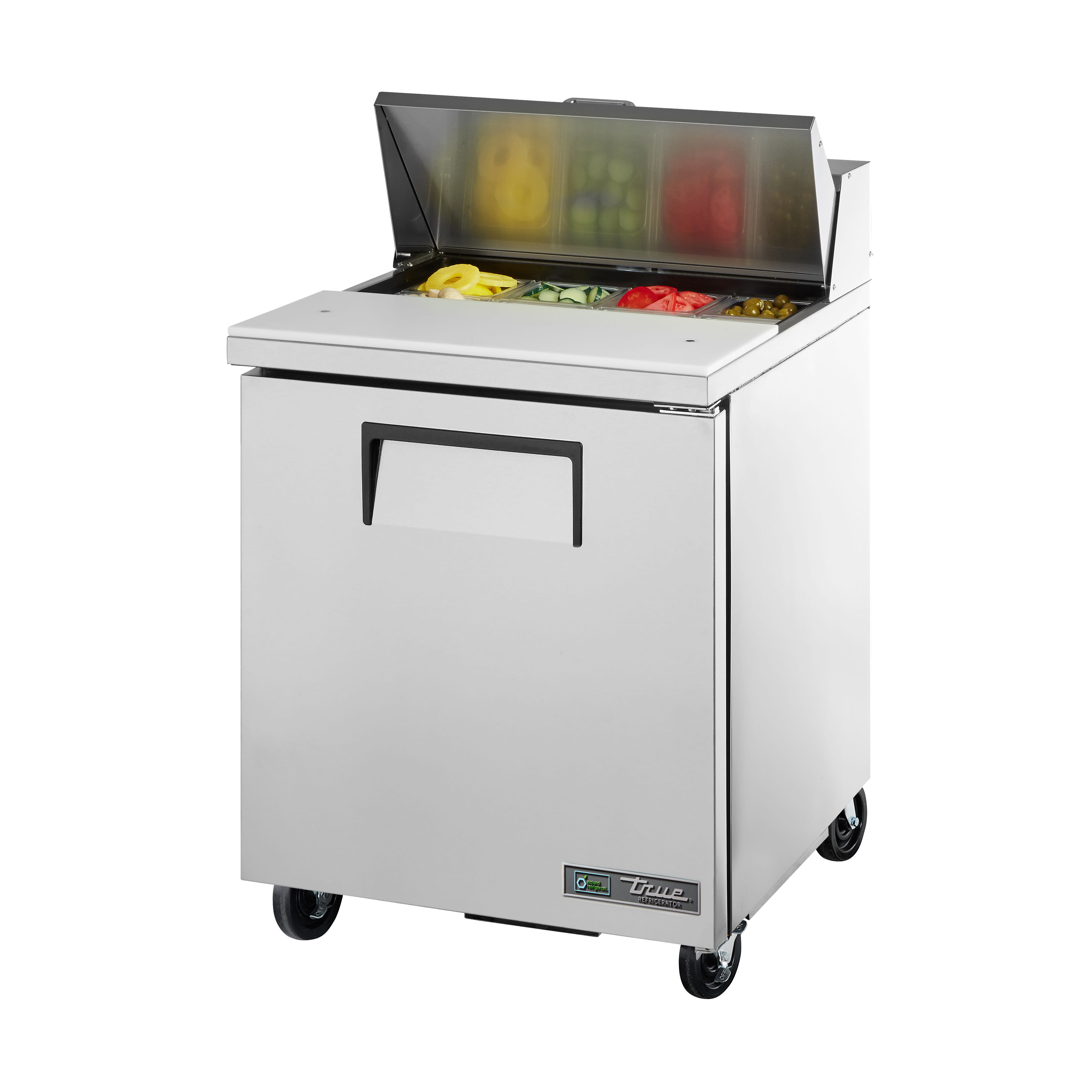 True TSSU-27-08-HC 27" Sandwich/Salad Prep Table With One Door Refrigerated Base