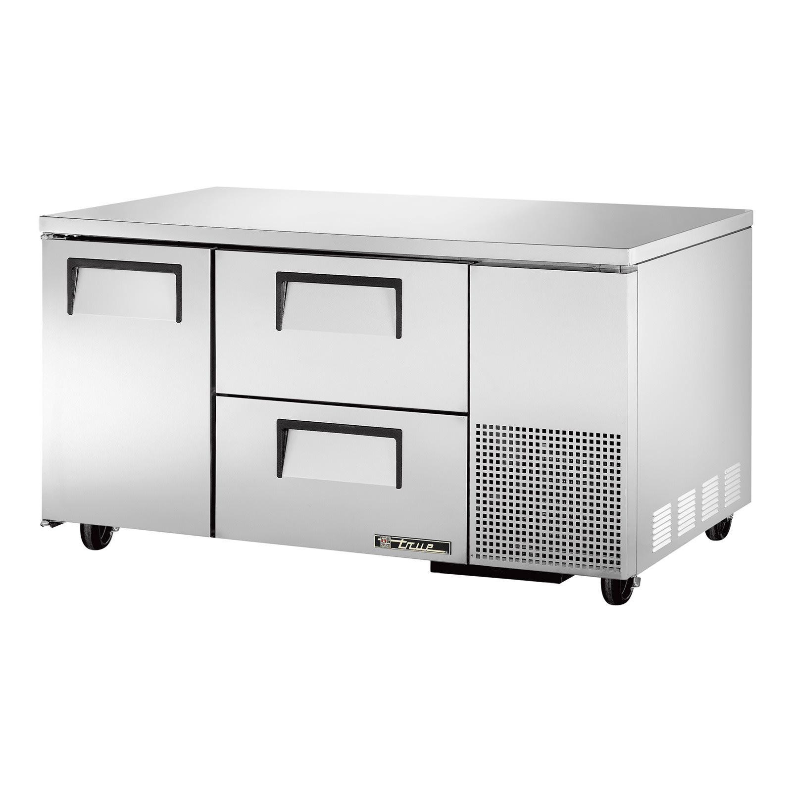True TUC-60-32D-2-HC 60" One Solid Door and Two Drawer Undercounter Refrigerator