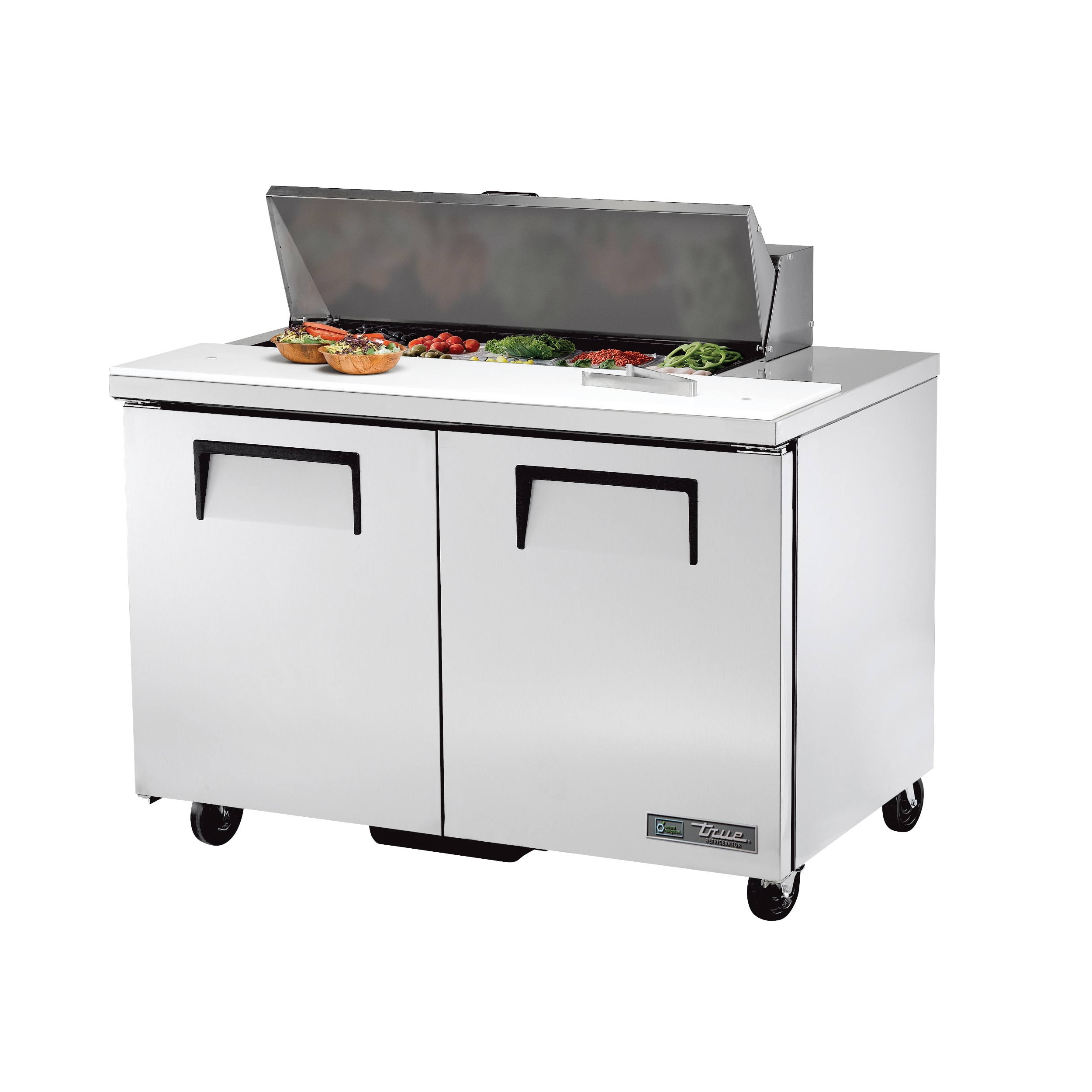 True TSSU-48-10-HC 48" Sandwich/Salad Prep Table With Two Door Refrigerated Base