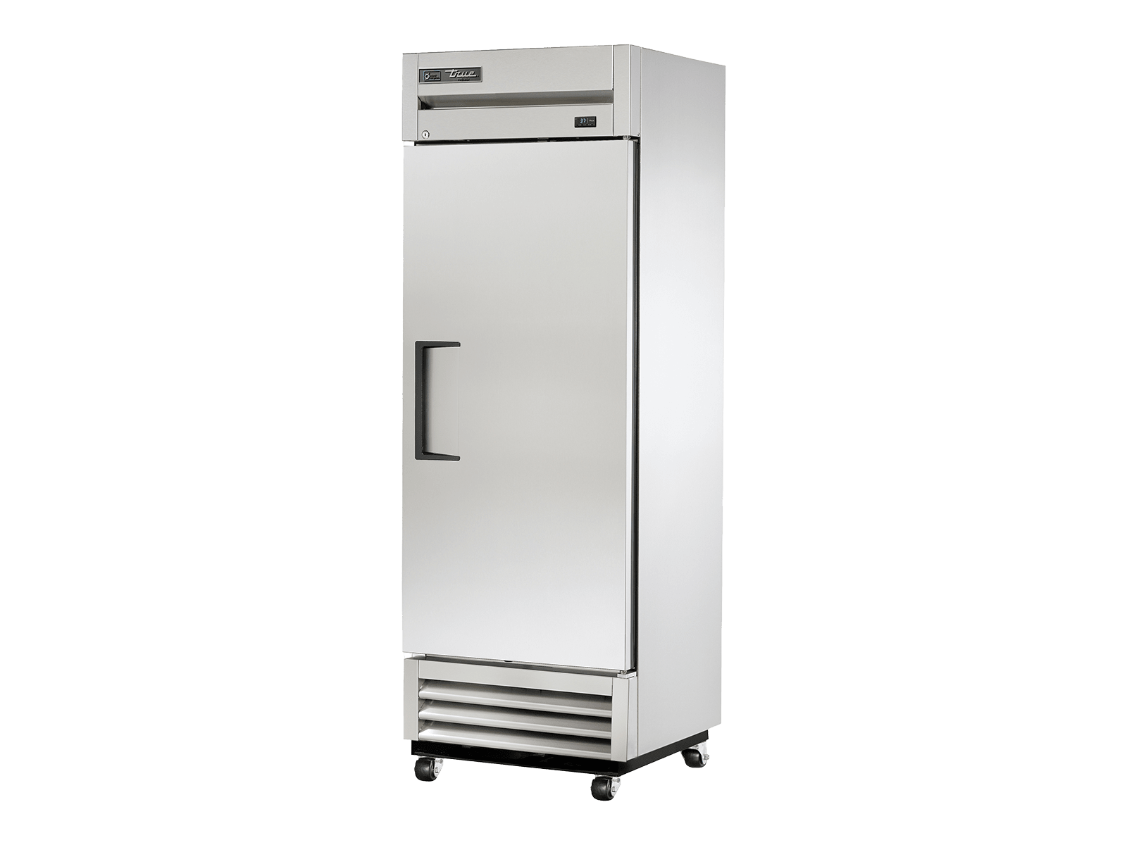 True T-19F-HC 27" Stainless Steel Reach-In Solid Swing Door -10˚F Freezer with hydrocarbon Refrigerant, Silver