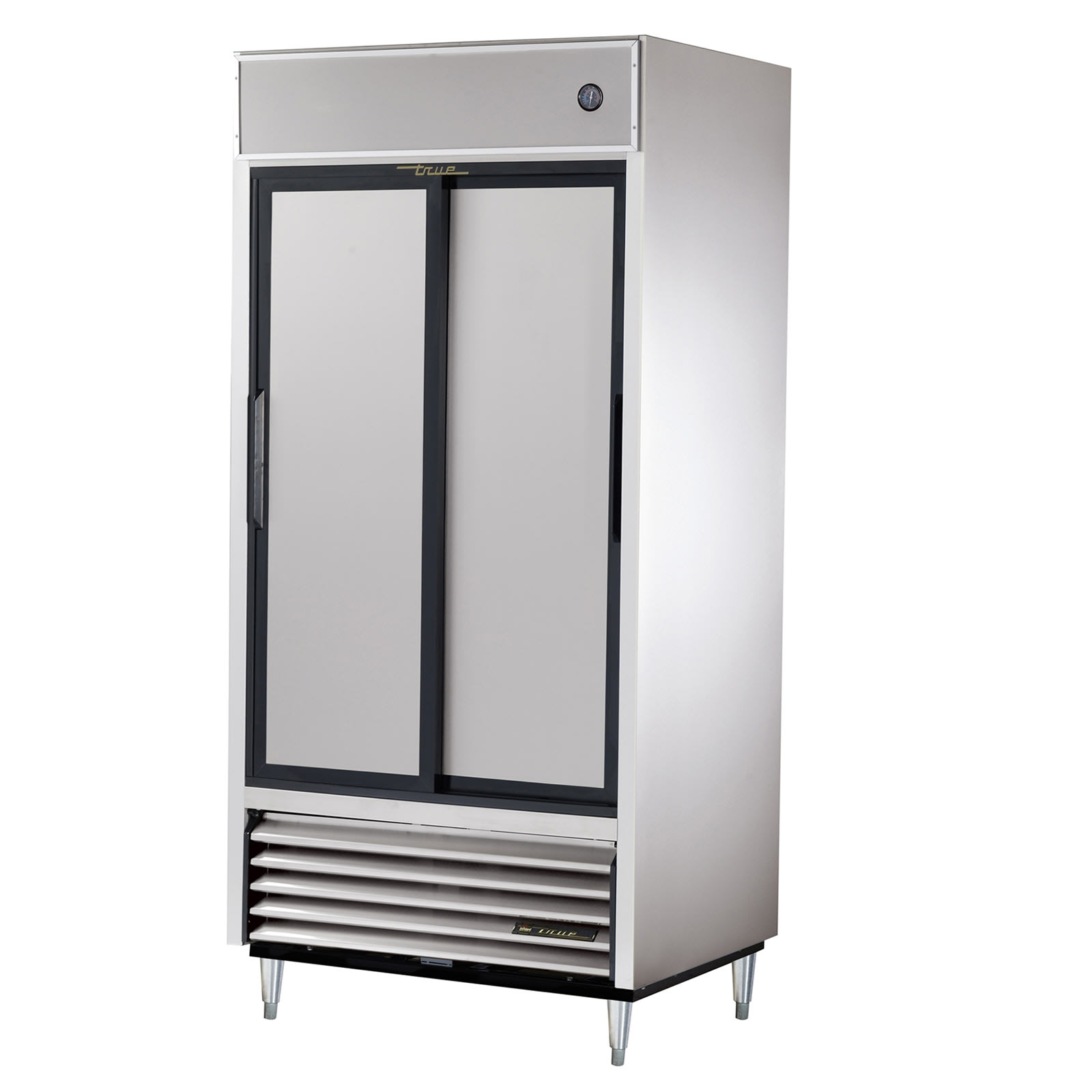 True TSD-33-HC 39 1/2" Two Section Reach-In Refrigerator, Silver