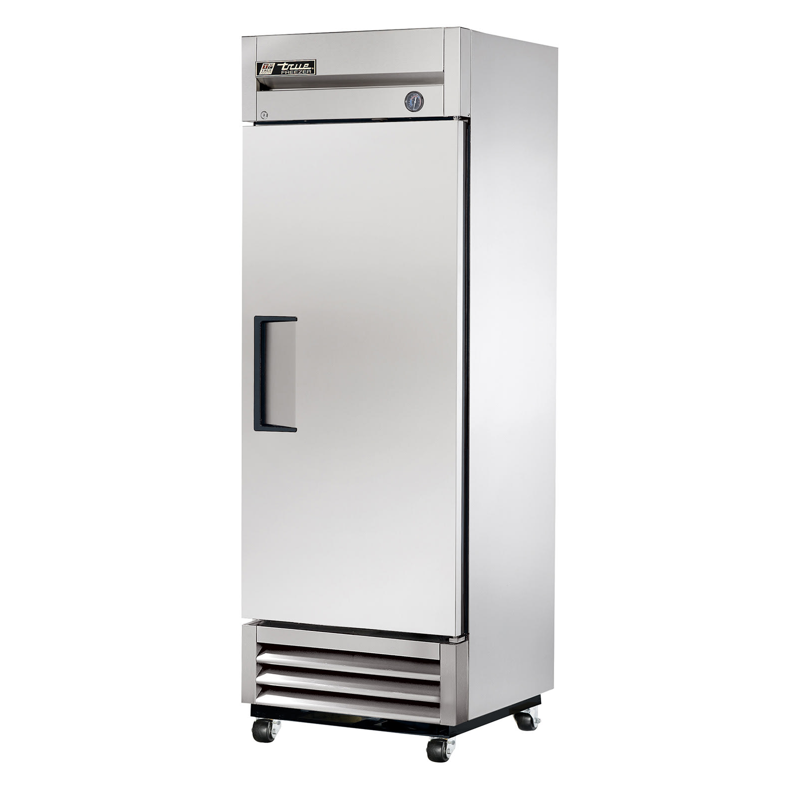True T-19FZ-HC 27" Stainless Steel Reach-In Solid Swing Door 0˚F Freezer with hydrocarbon Refrigerant, Silver