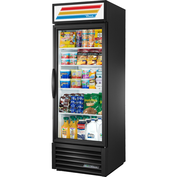 True GDM-23-HC~TSL01 27" One Section Glass Door Merchandiser, Black