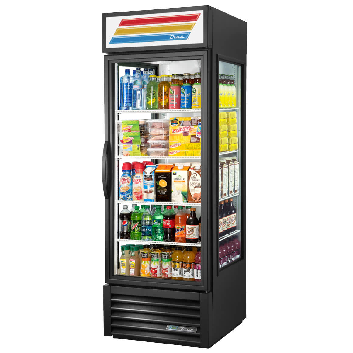True GEM-23-HC~TSL01 27" One Section Glass Door Merchandiser, Black
