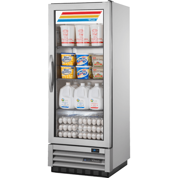 True T-12G-HC~FGD01 25" One Section Reach-In Refrigerator, Silver