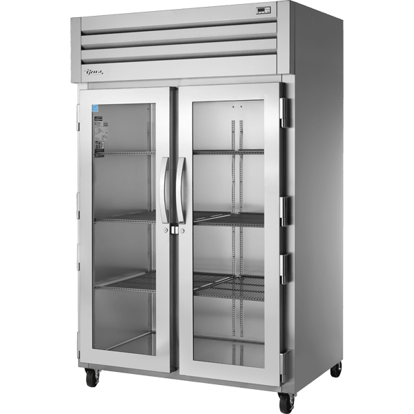 True STG2R-2G-HC 52 3/5" Two Section Reach-In Refrigerator, Silver