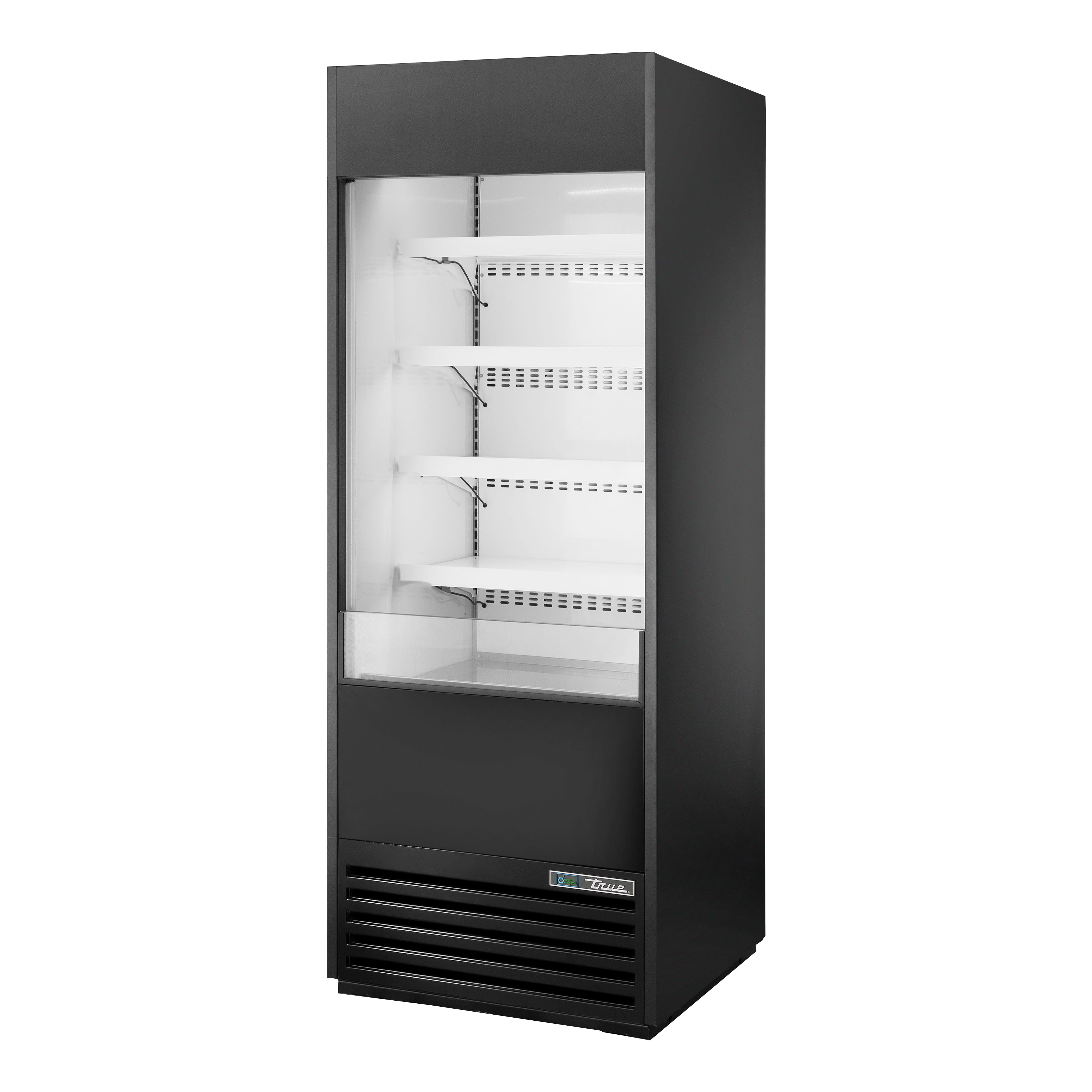 True TOAM-30GS-HC~NSL01 30" Vertical Open Air Cooler w/ (5) Levels, Black