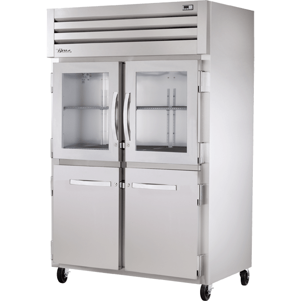 True STG2R-2HG/2HS-HC 52 3/5" Two Section Reach-In Refrigerator, Silver
