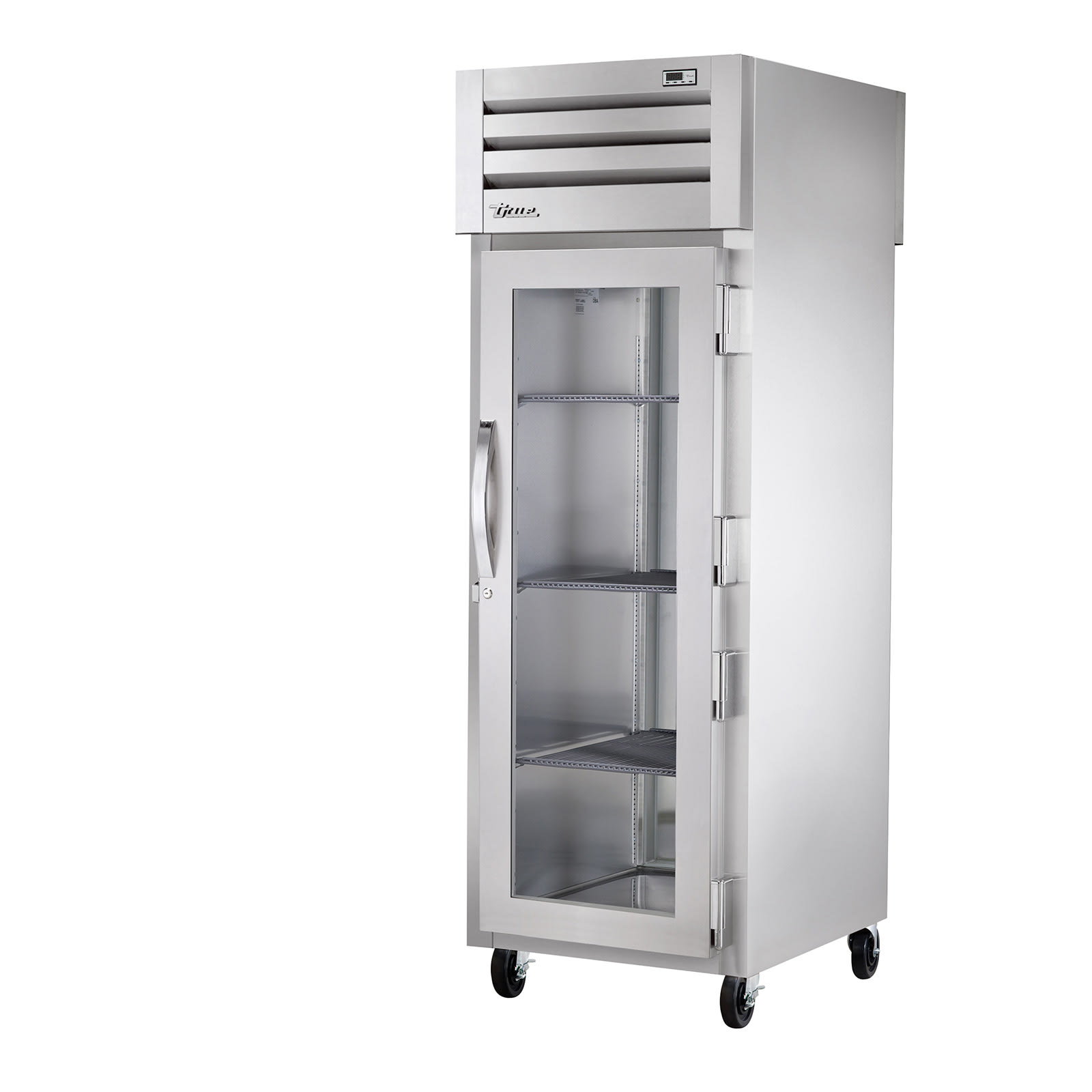 True STA1RPT-1G-1S-HC 27 1/2" One Section Pass Thru Refrigerator, Silver