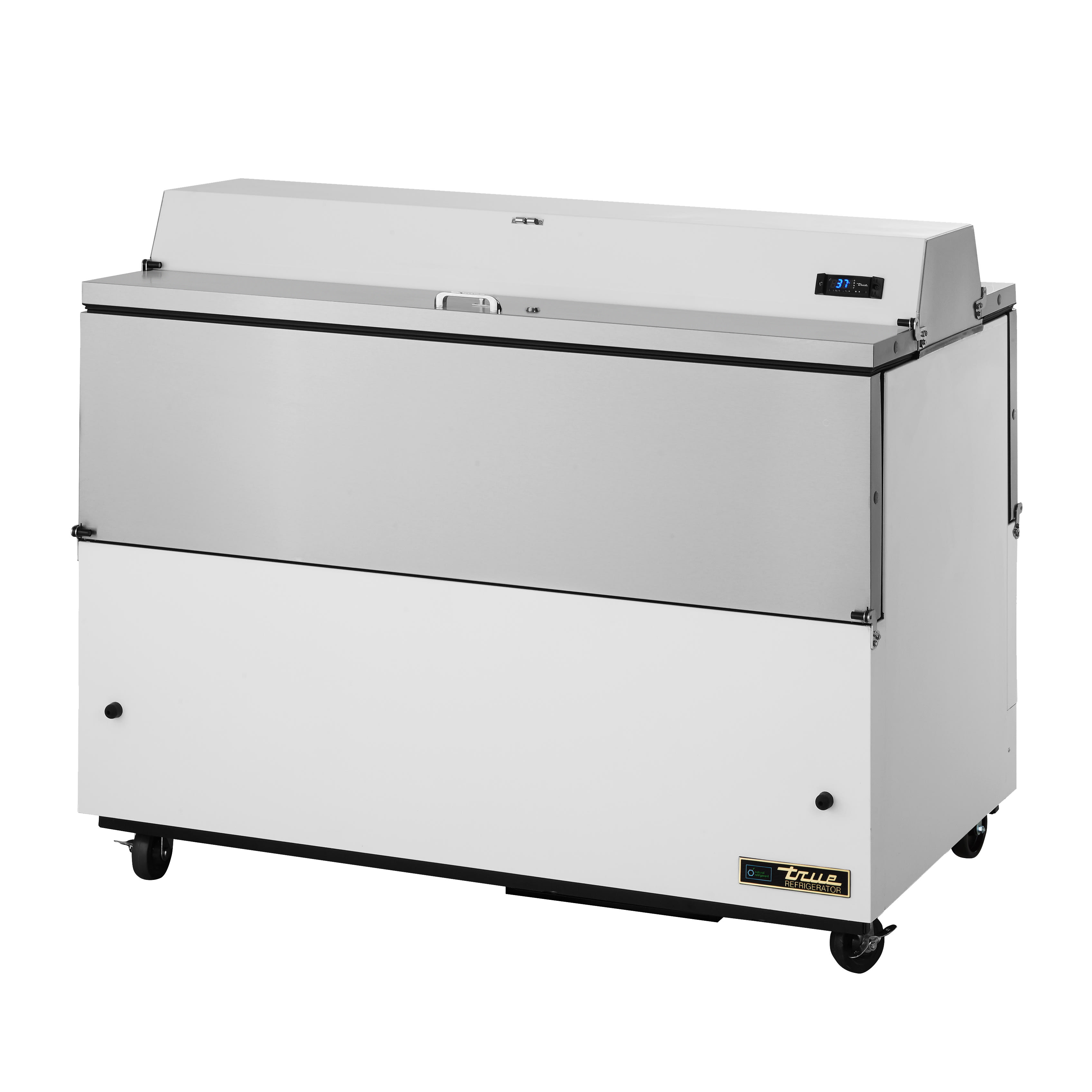 True TMC-58-DS-HC Milk Cooler w/ Top & Side Access, Silver