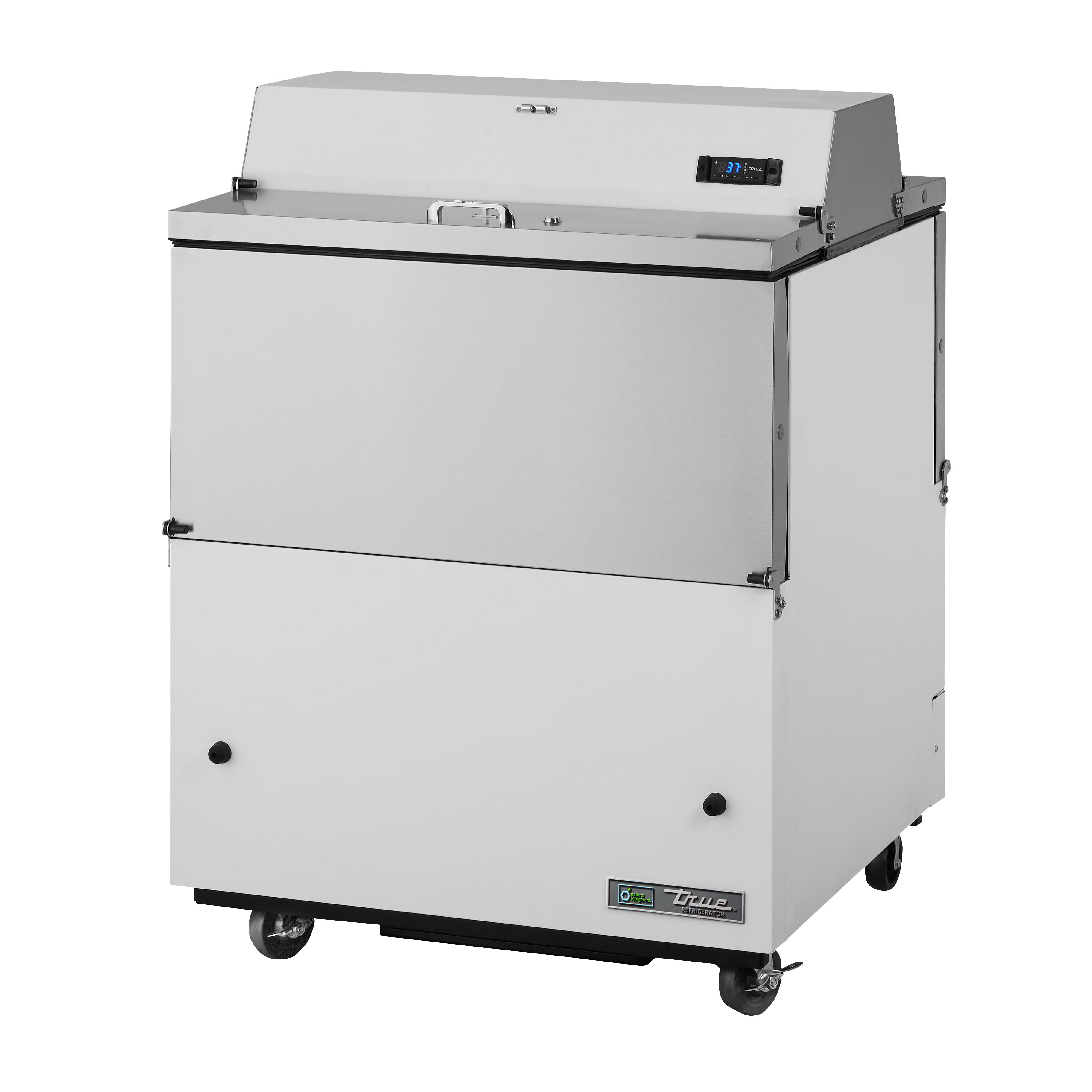 True TMC-34-DS-HC Milk Cooler w/ Top & Side Access, Silver
