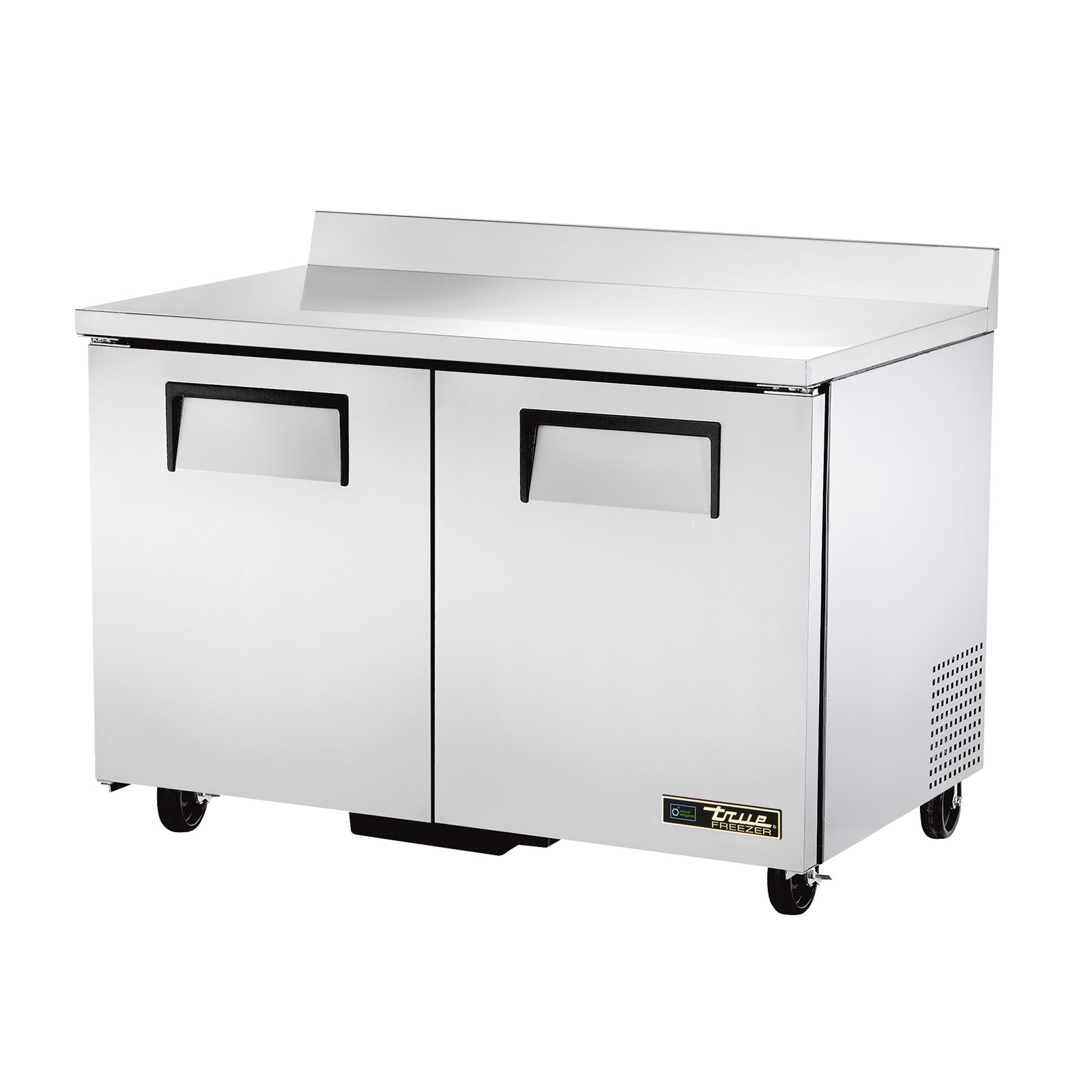 True TWT-48F-HC 48 1/2" Two Solid Door Worktop Freezer