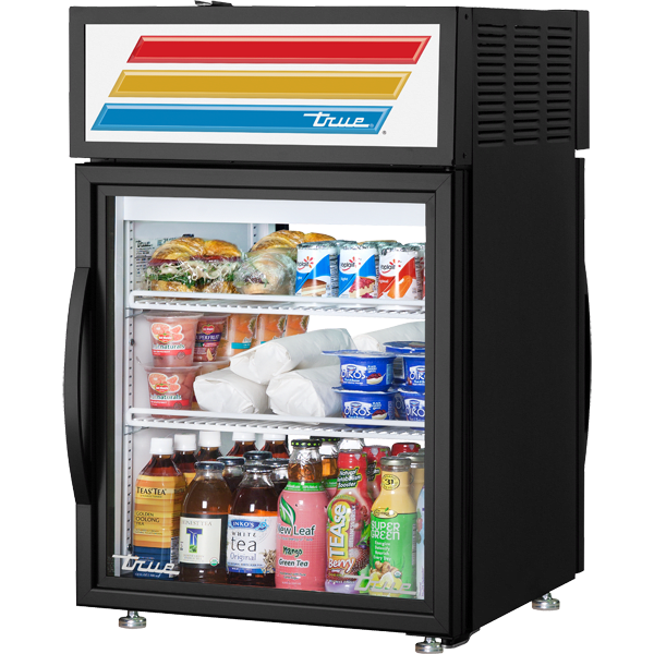 True GDM-05PT-HC~TSL01 24" Countertop Refrigerator, Black
