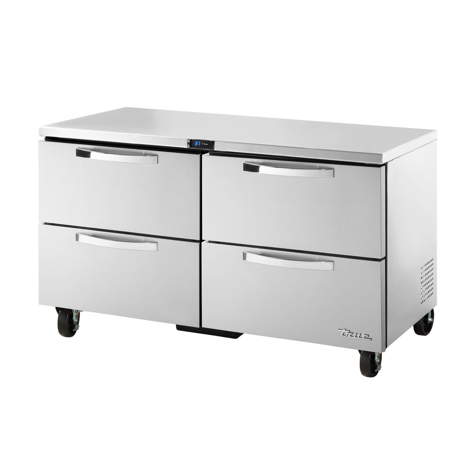 True TUC-60D-4-HC~SPEC3 60" W Stainless Steel Undercounter Refrigerator, Silver