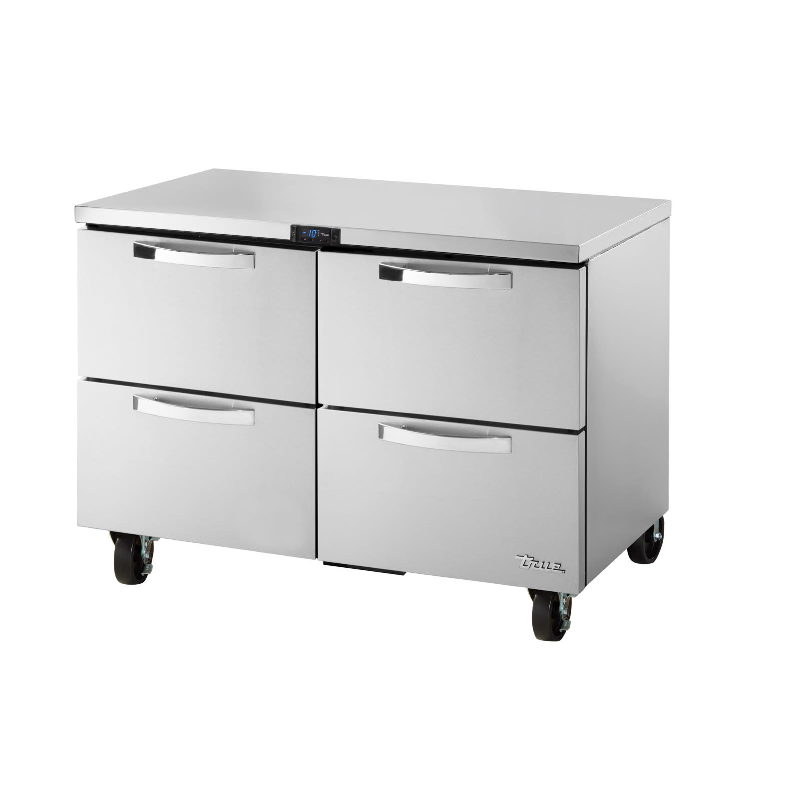 True TUC-48F-D-4-HC~SPEC3 48" W Stainless Steel Undercounter Freezer, Silver