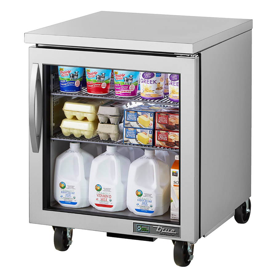 True TUC-27G-HC~FGD01 27" W Undercounter Refrigerator, Silver