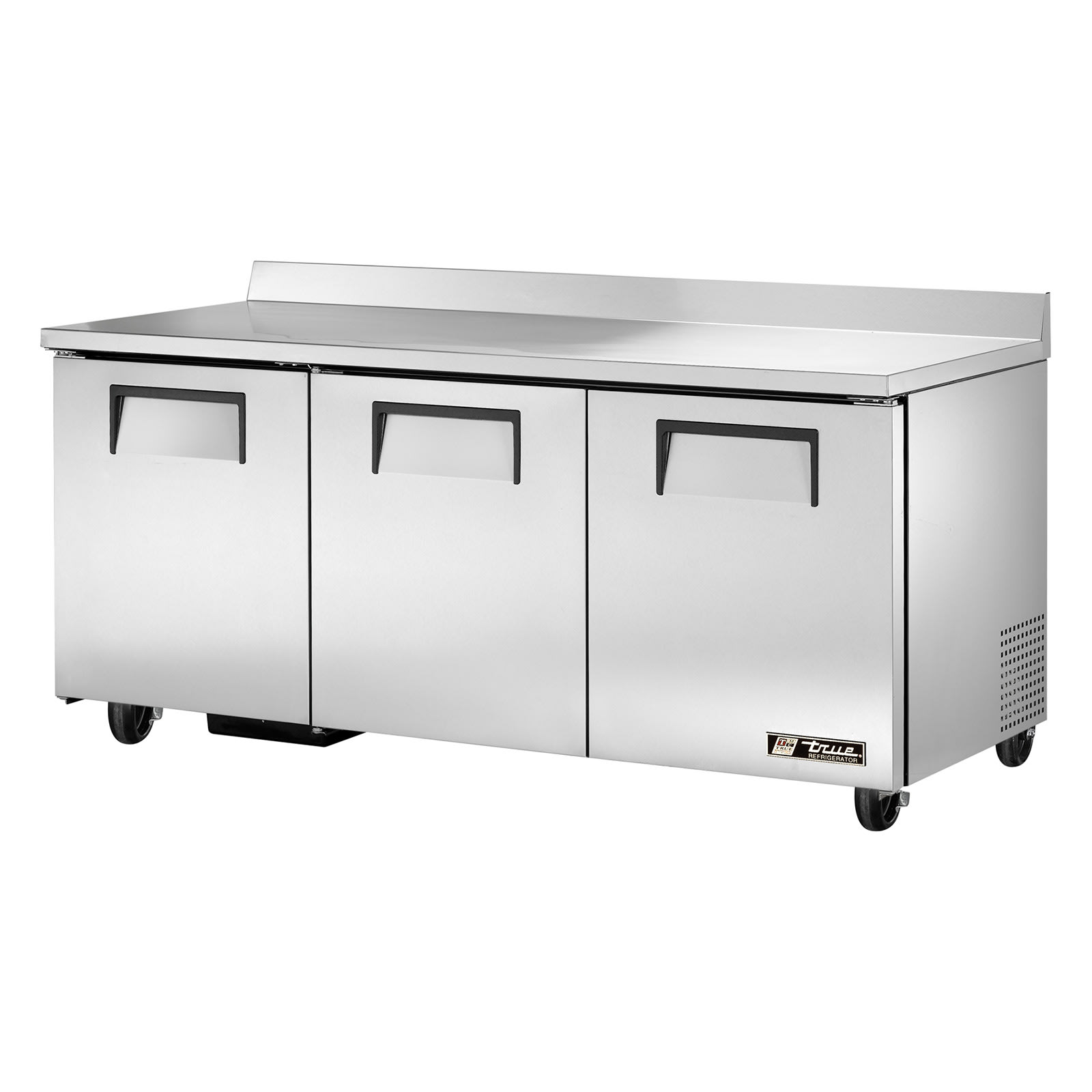True TWT-72-HC 72"Three Solid Door Worktop Refrigerator