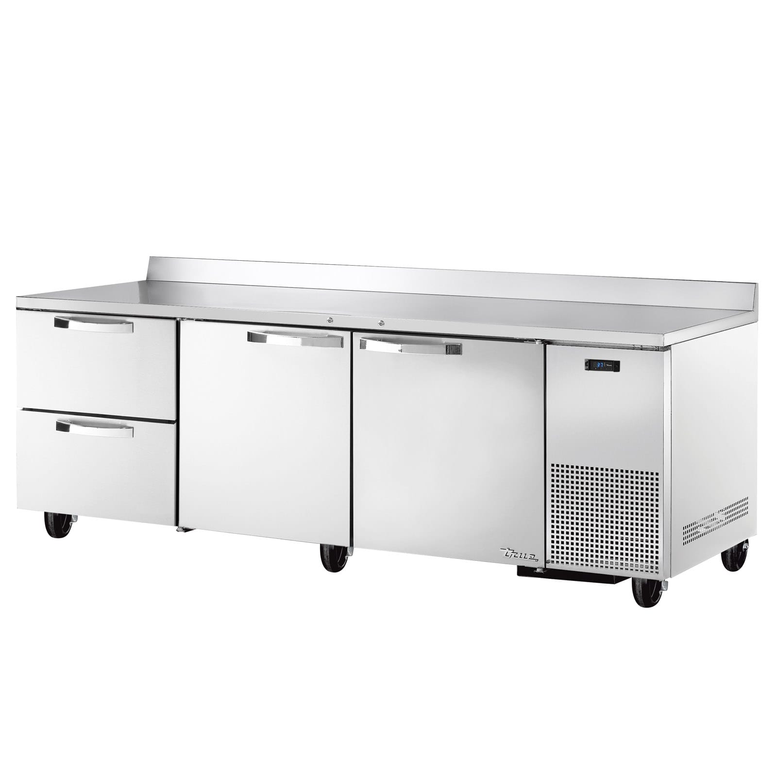 True TWT-93D-2-HC~SPEC3 93" Stainless Steel Refrigerated Worktop, Silver