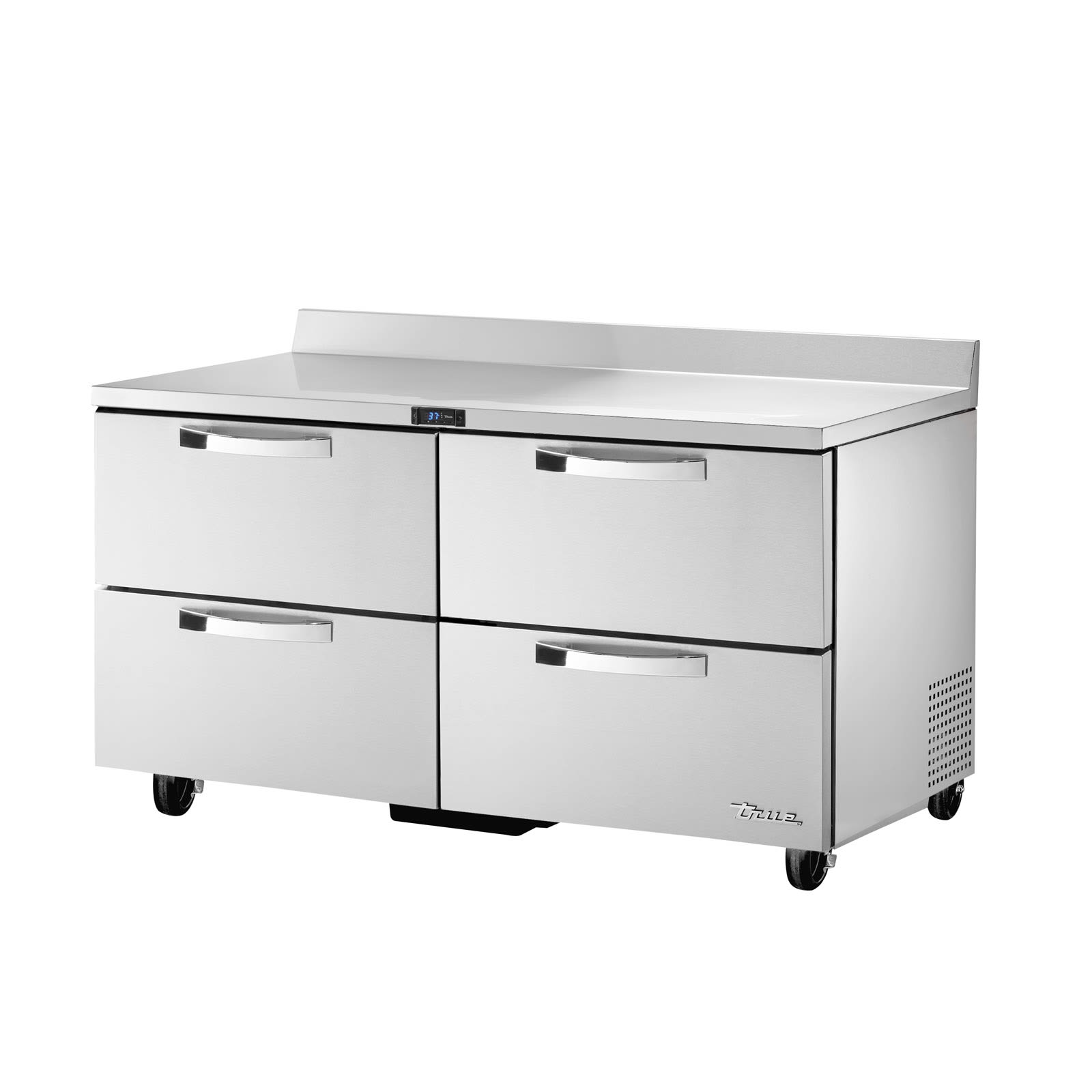 True TWT-60D-4-HC~SPEC3 60"  Stainless Steel Four Drawered Worktop Refrigerator, Silver