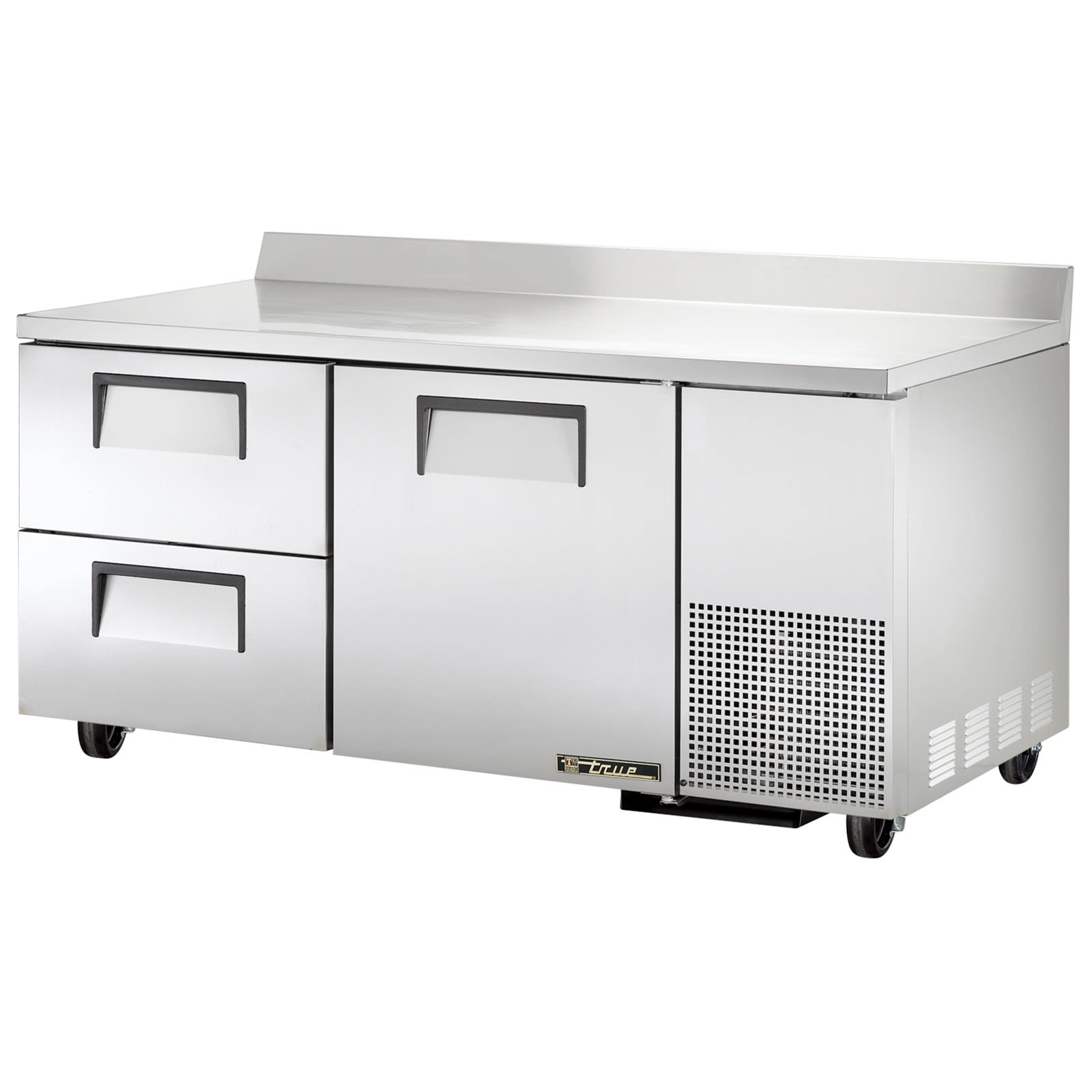 True TWT-67D-2-HC 67" Two Drawer And One Solid Door Worktop Refrigerator