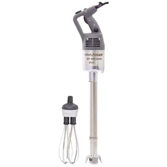 Robot Coupe MP450COMBI 18" 100-Liter Immersion Blender with Whisk Attachment, Variable-Speed
