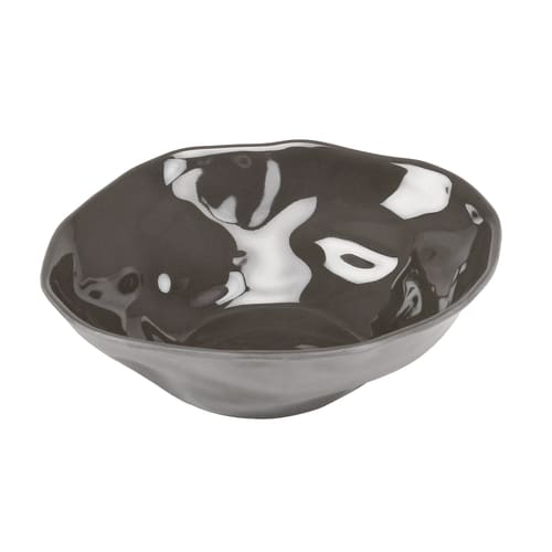 Cal-Mil 22305-5-101 Marin 12 oz. Dark Cinder Grey  Round Melamine Bowl