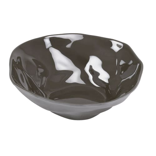 Cal-Mil 22305-8-101 Marin 22 oz. Dark Cinder Grey  Round Melamine Bowl