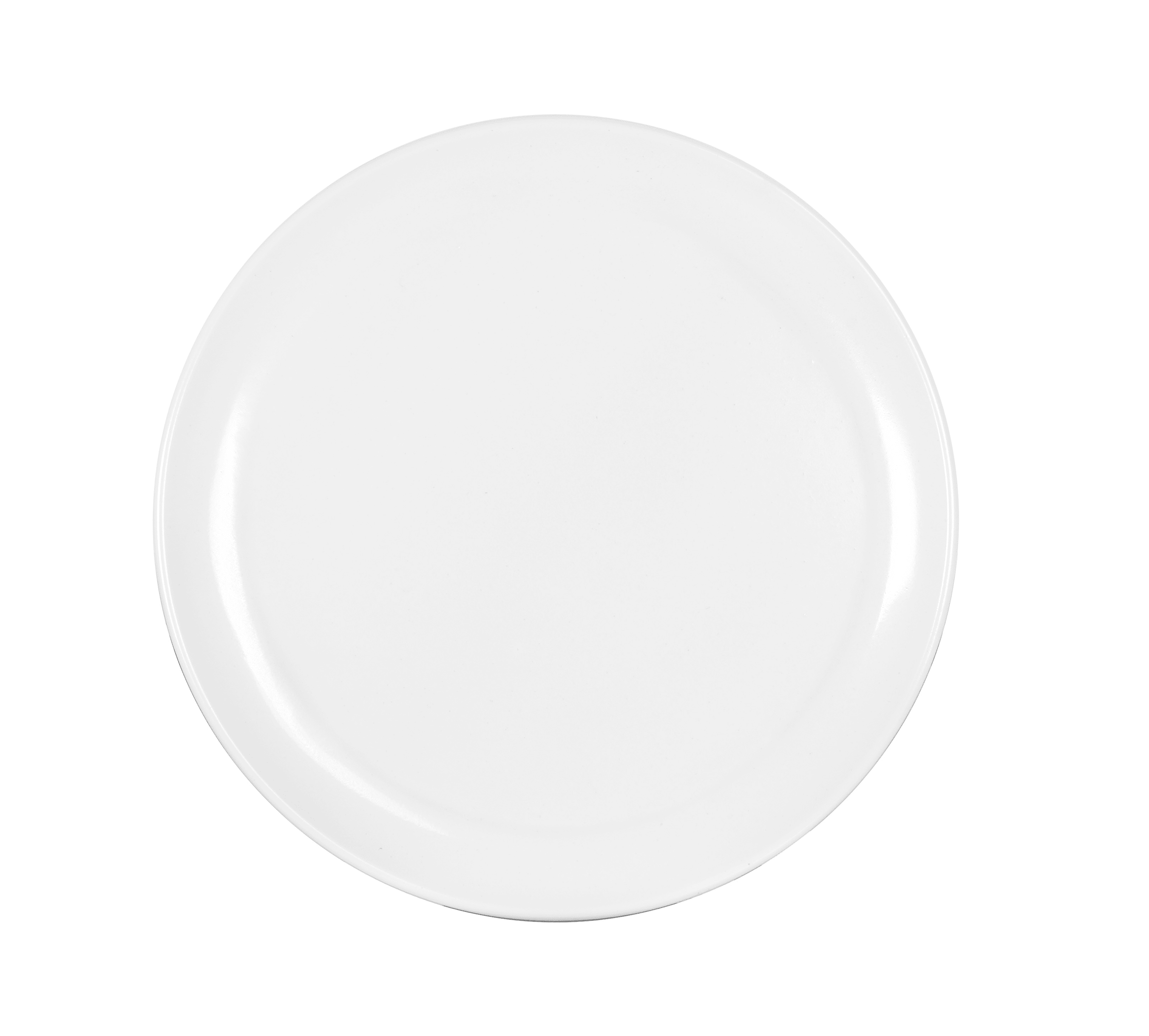 Cal-Mil 22351-10-15 Blanca 10 3/4" White  Round Melamine Plate