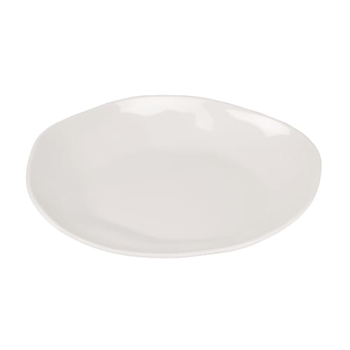 Cal-Mil 22304-9-103 Marin 8 3/4" Ivory Oval Melamine Plate