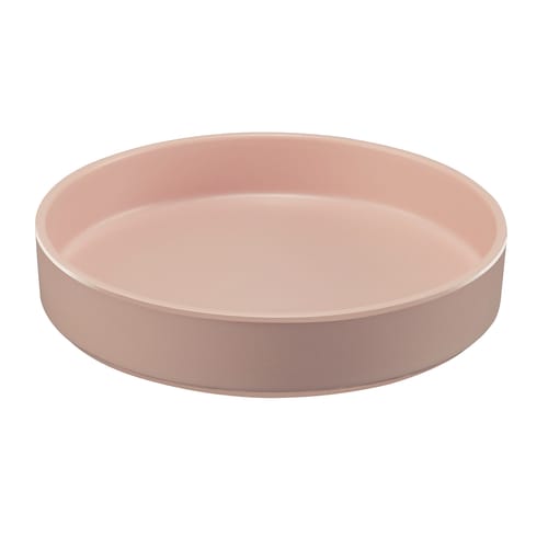 Cal-Mil 22017-8-108 Hudson 8" Blush Raise Rim Round Melamine Plate