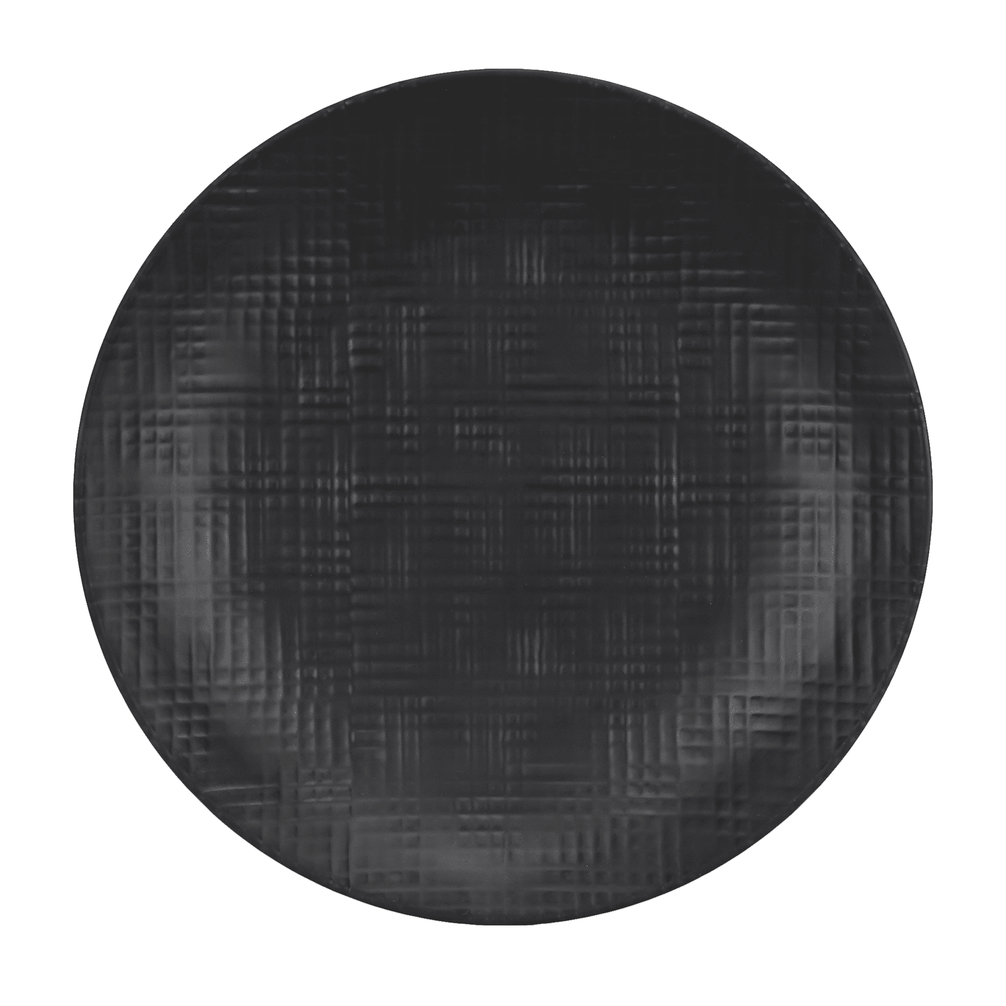 Cal-Mil 22328-11-13 Sedona 11" Textured Black   Round Melamine Plate