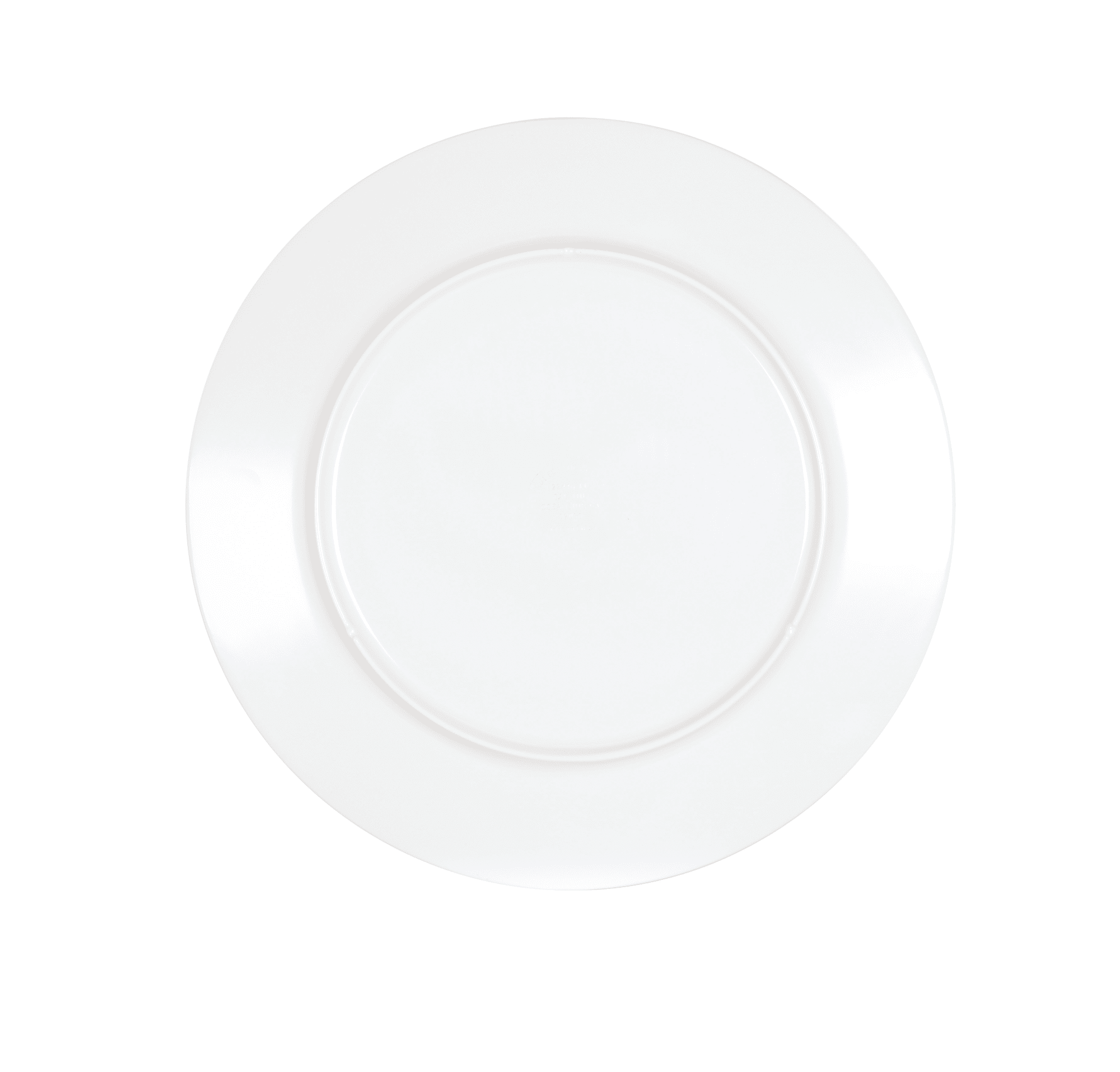 Cal-Mil 22446-11-15 Classic Rim 11" White  Round Melamine Plate
