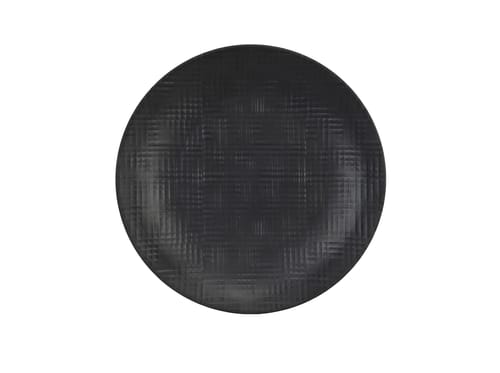 Cal-Mil 22328-9-13 Sedona 9" Textured Black   Round Melamine Plate
